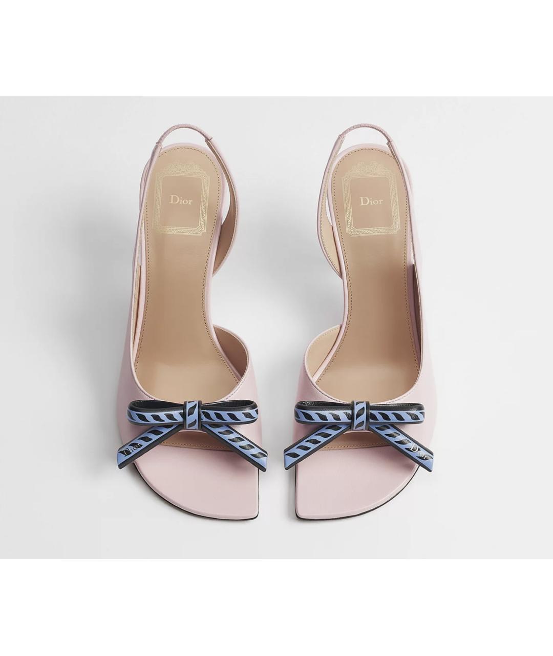 CHRISTIAN DIOR Розовые кожаные туфли, фото 4