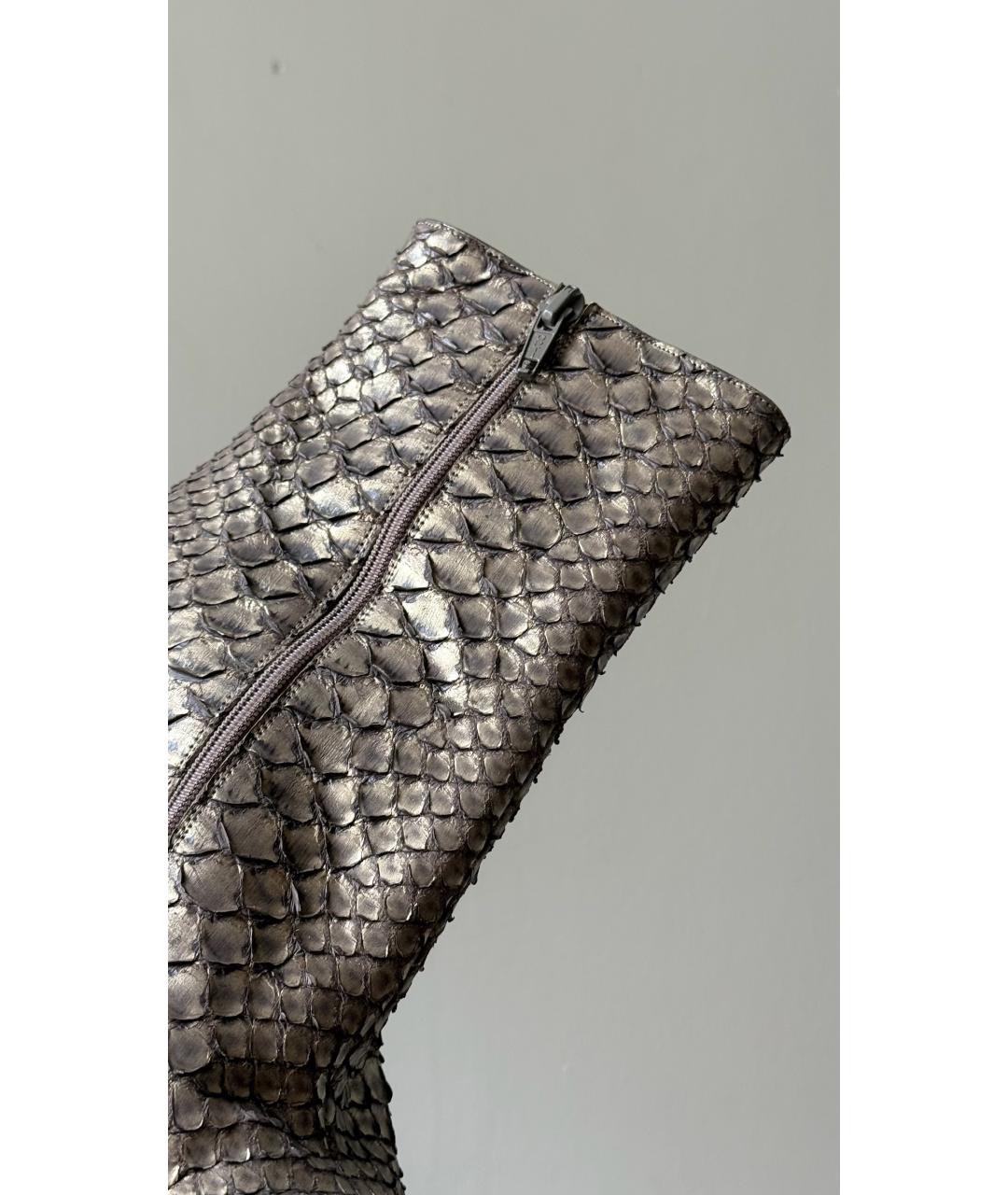 CHRISTIAN LOUBOUTIN Бежевые кожаные ботинки, фото 4