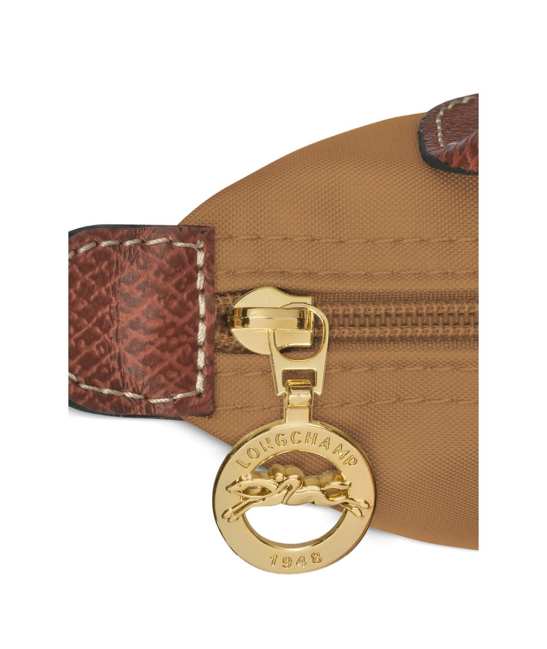 LONGCHAMP Коричневая синтетическая сумка тоут, фото 4