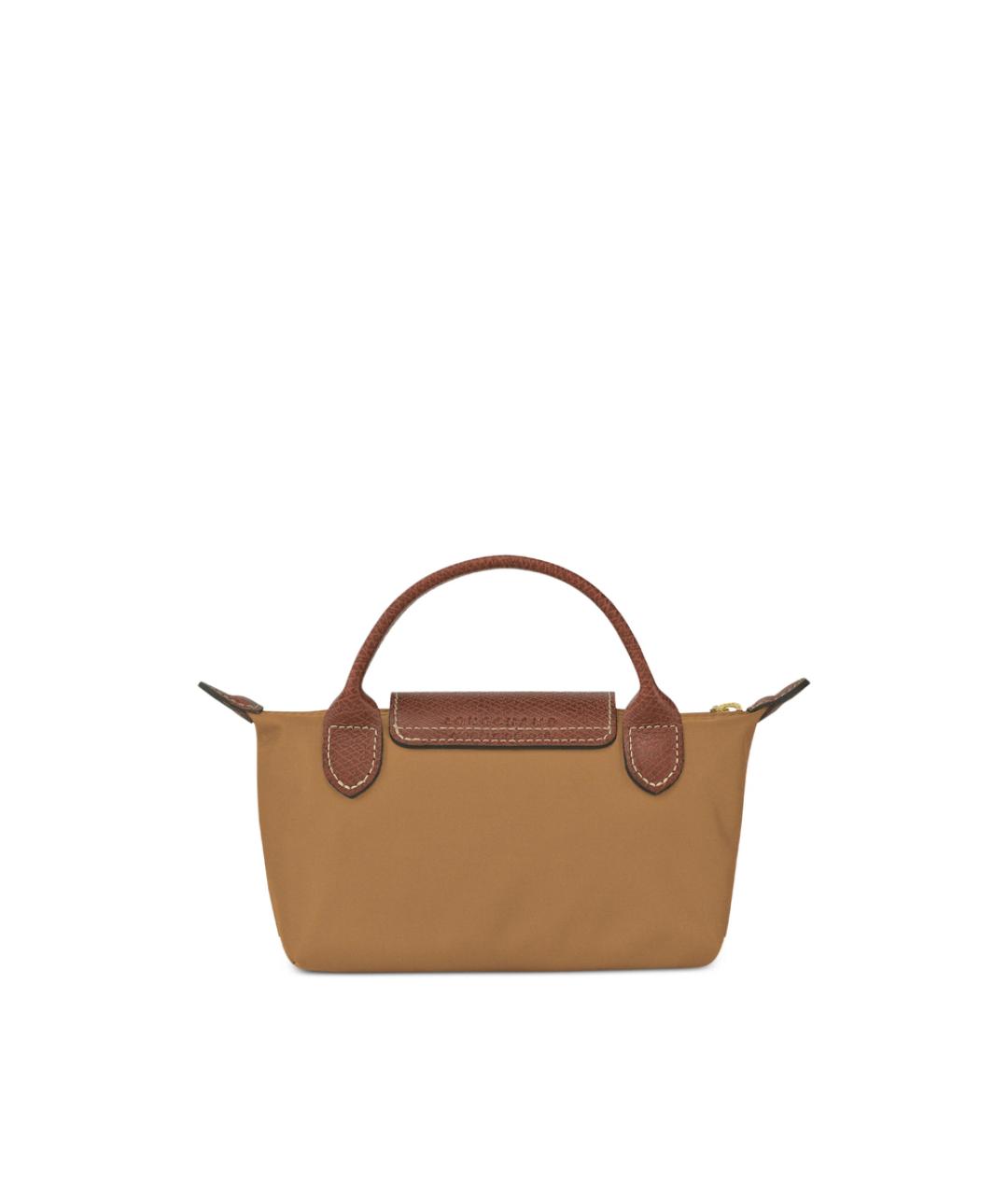 LONGCHAMP Коричневая синтетическая сумка тоут, фото 5
