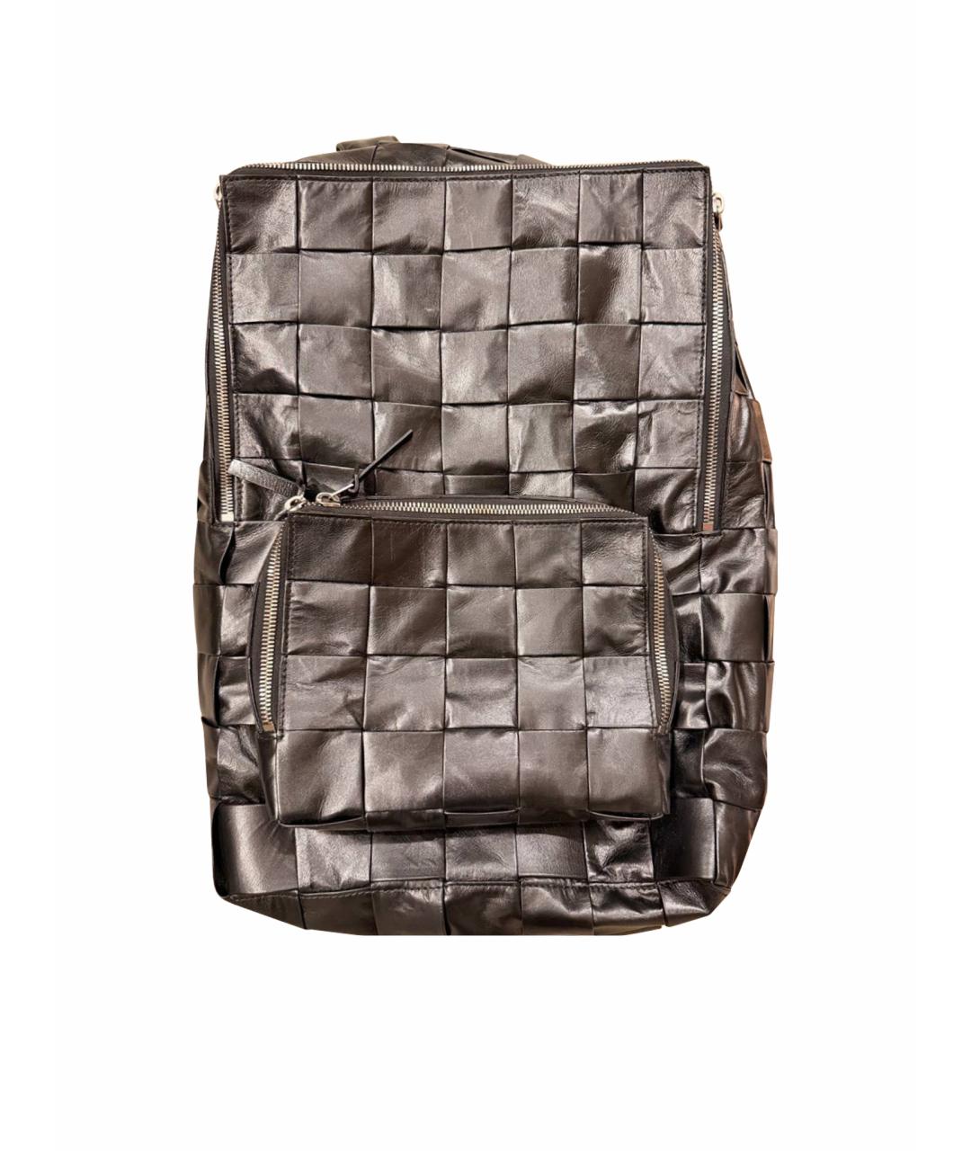 BOTTEGA VENETA Черный кожаный рюкзак, фото 1