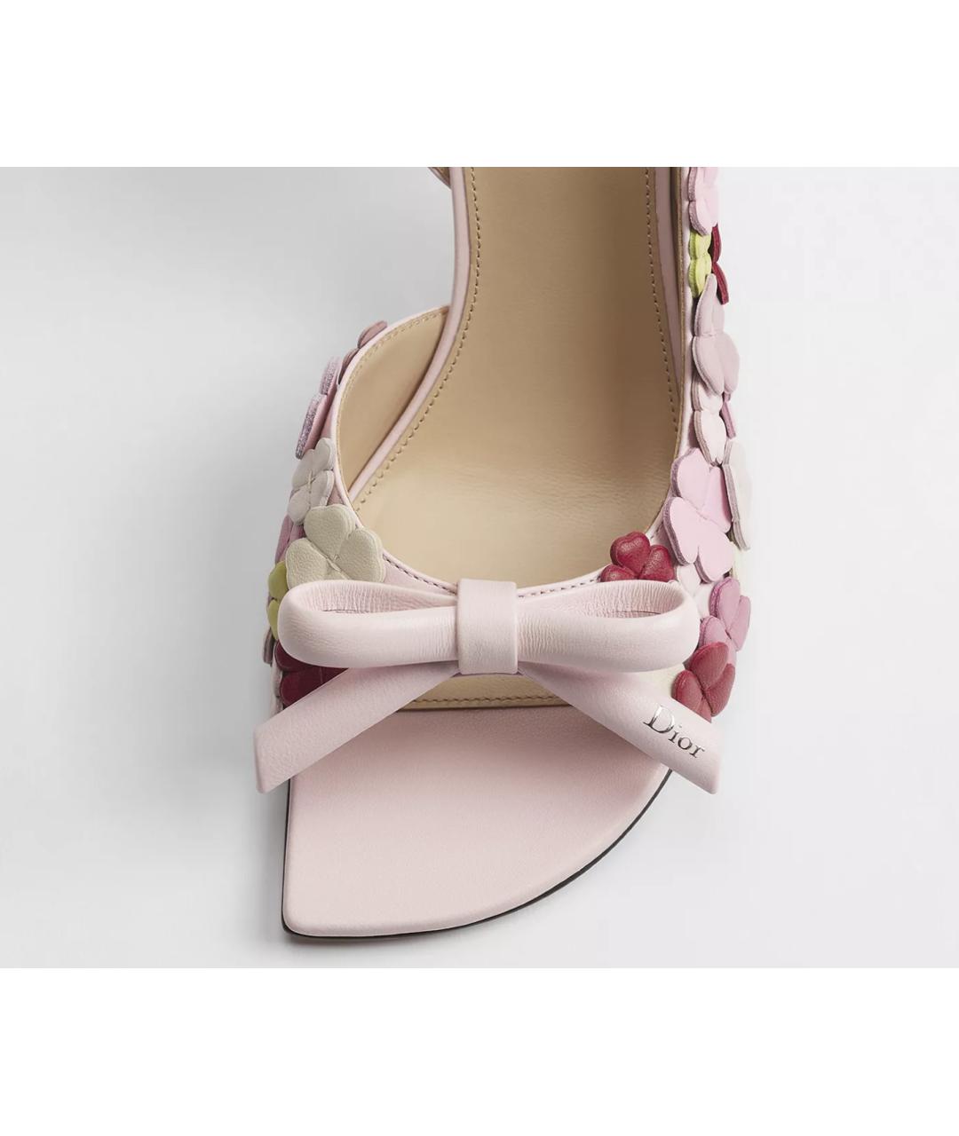 CHRISTIAN DIOR Розовые кожаные туфли, фото 2