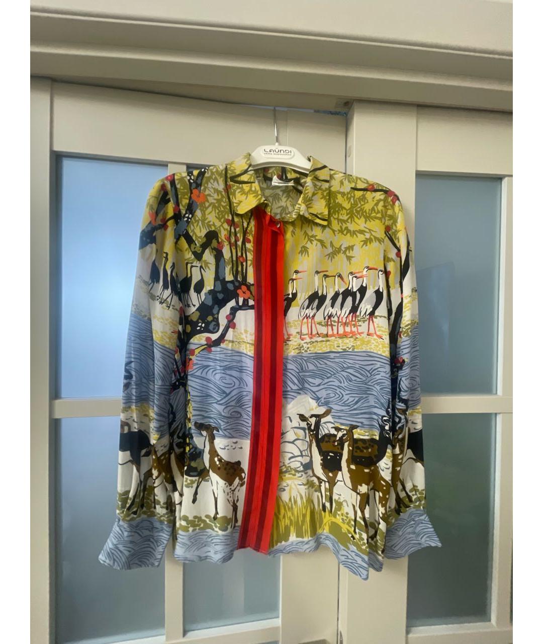 WEEKEND MAX MARA Мульти шелковая блузы, фото 6