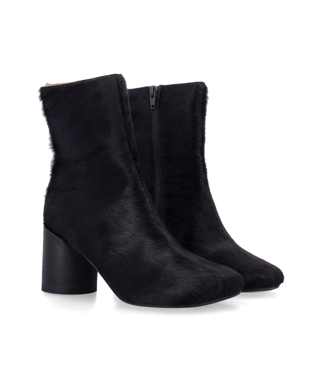 MM6 MAISON MARGIELA Коричневые кожаные ботильоны, фото 2