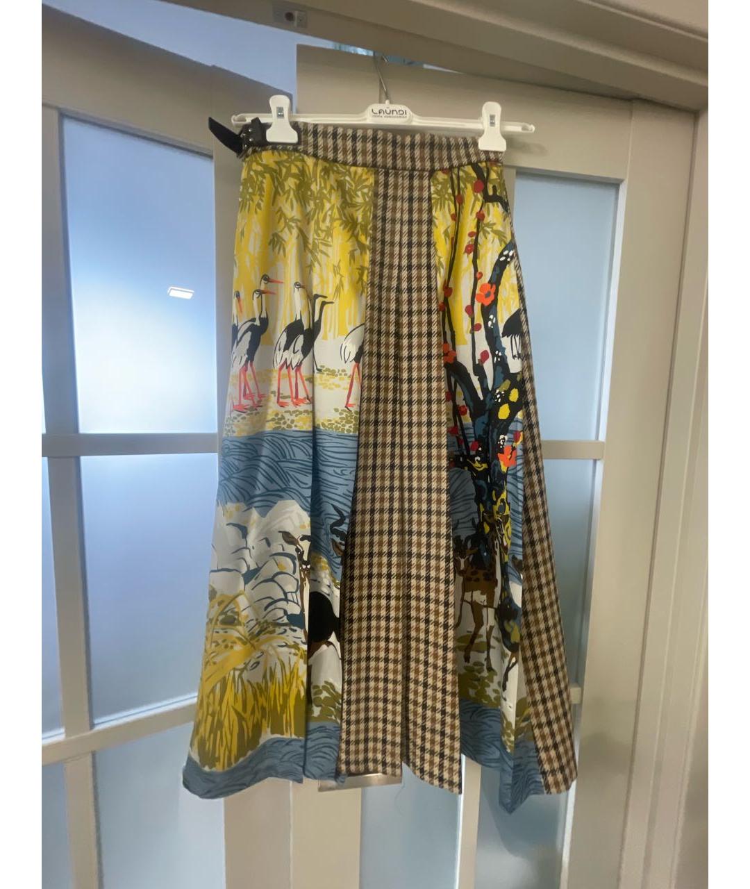 WEEKEND MAX MARA Коричневая шерстяная юбка макси, фото 2