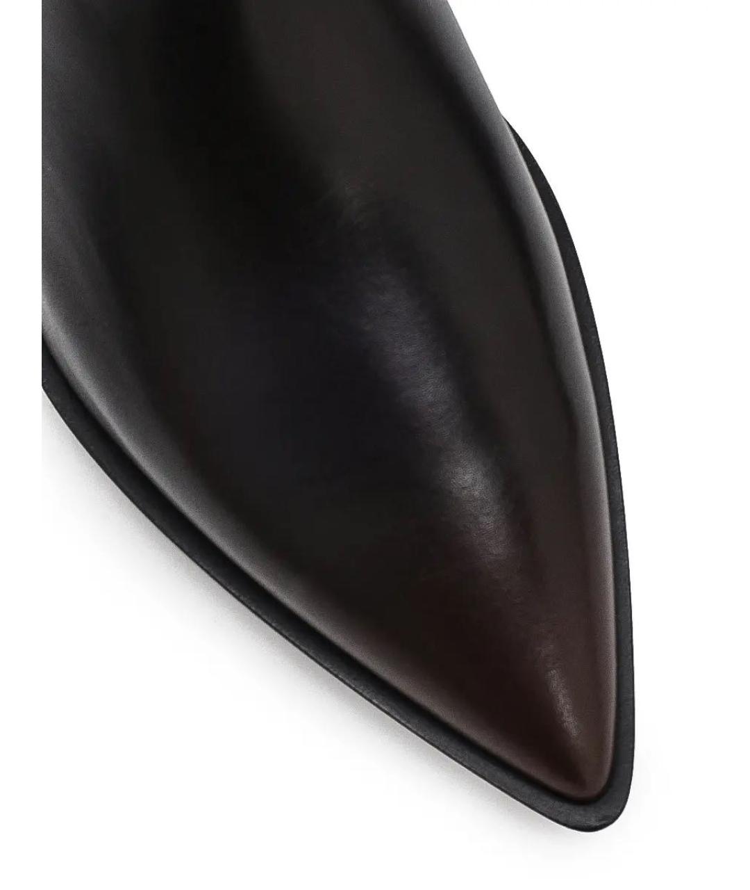 SANTONI Коричневые кожаные ботильоны, фото 6