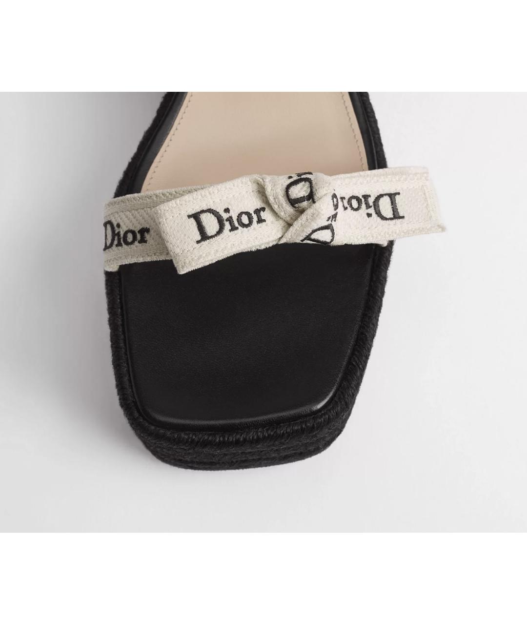 CHRISTIAN DIOR Черные мюли, фото 2