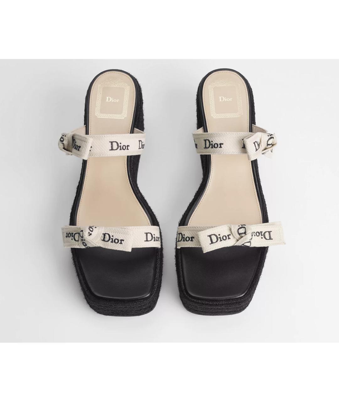 CHRISTIAN DIOR Черные мюли, фото 4
