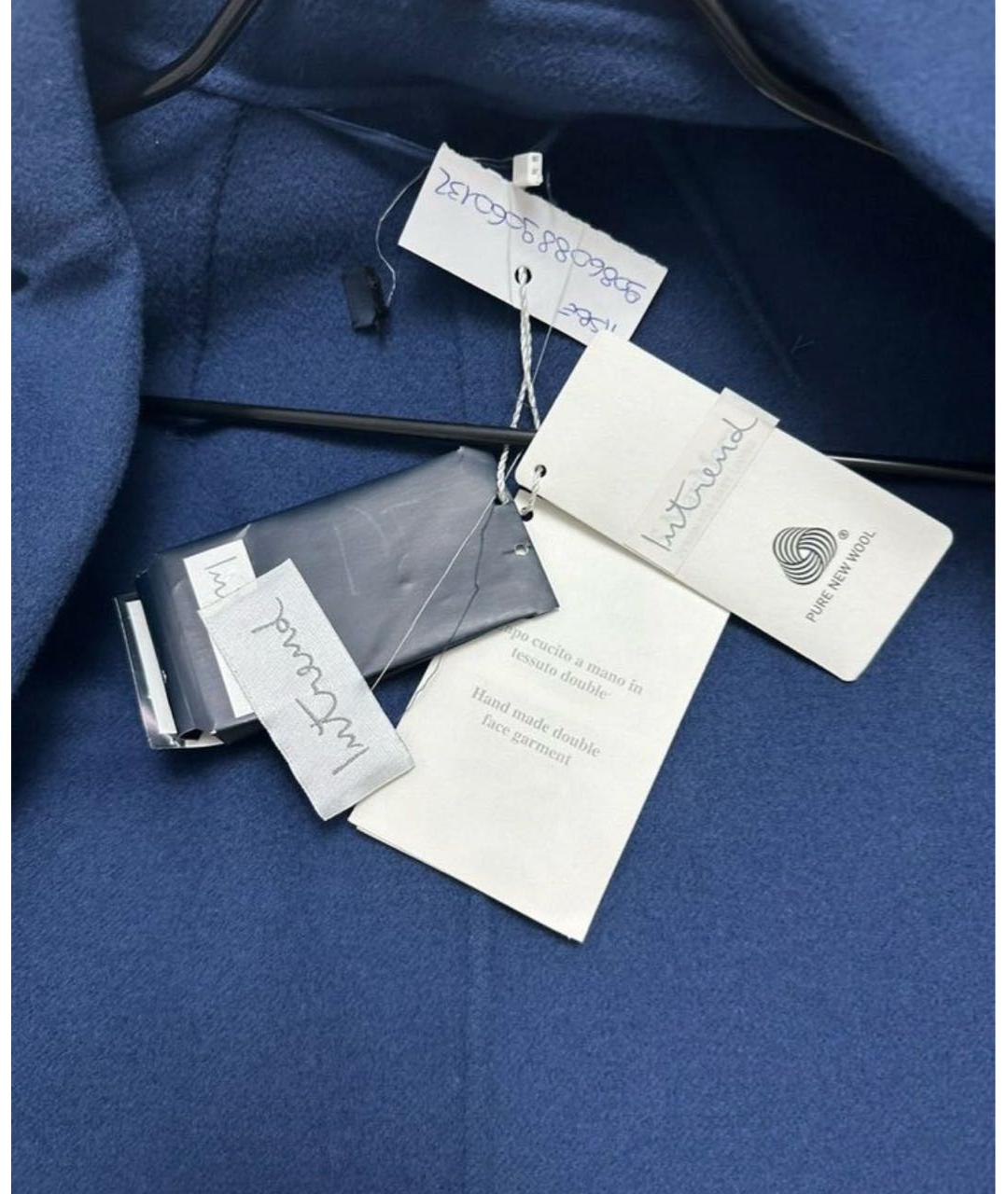 'S MAX MARA Темно-синее шерстяное пальто, фото 4