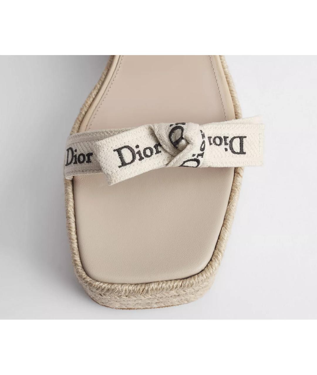 CHRISTIAN DIOR Бежевые мюли, фото 2