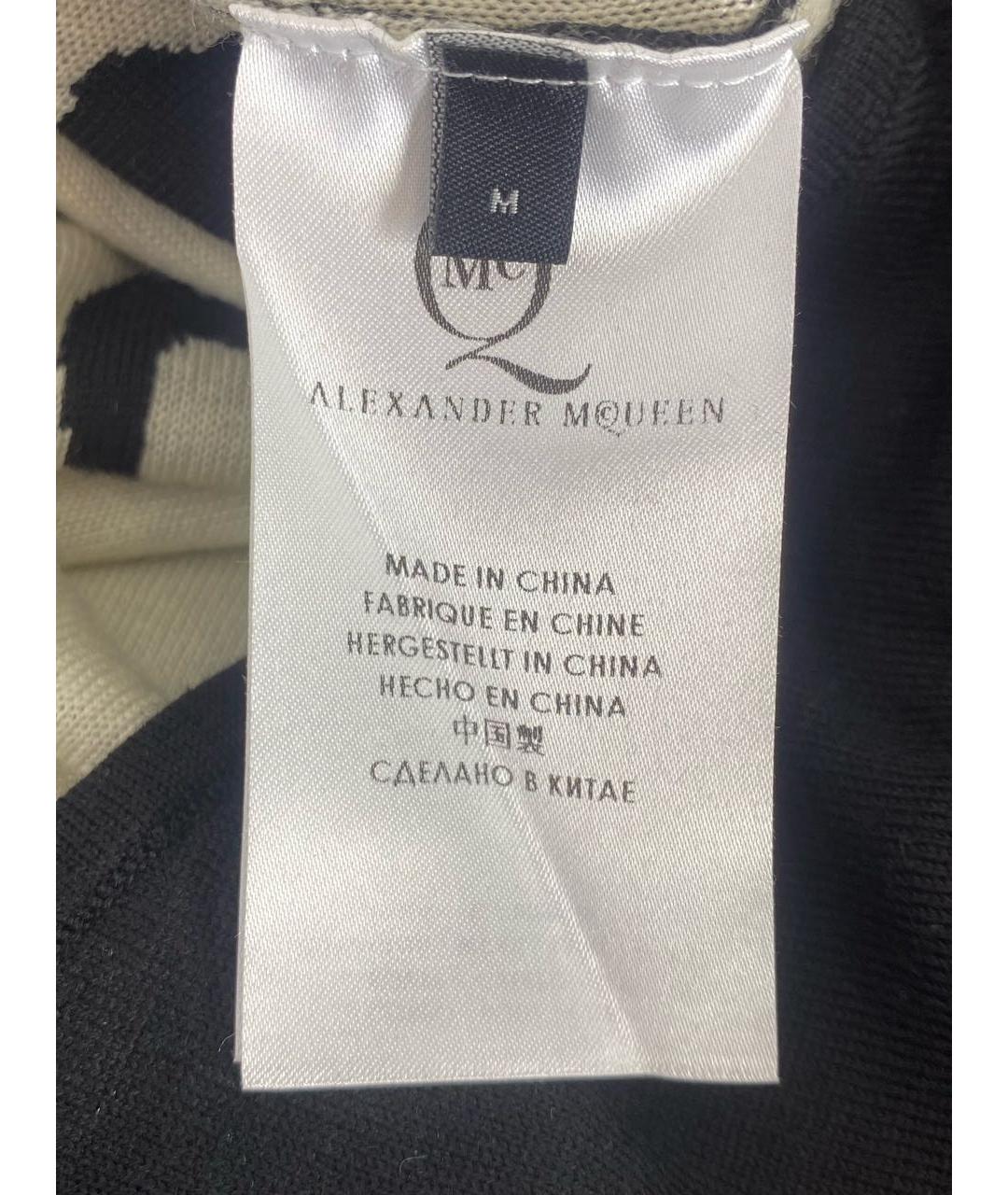 MCQ ALEXANDER MCQUEEN Черное шерстяное повседневное платье, фото 7