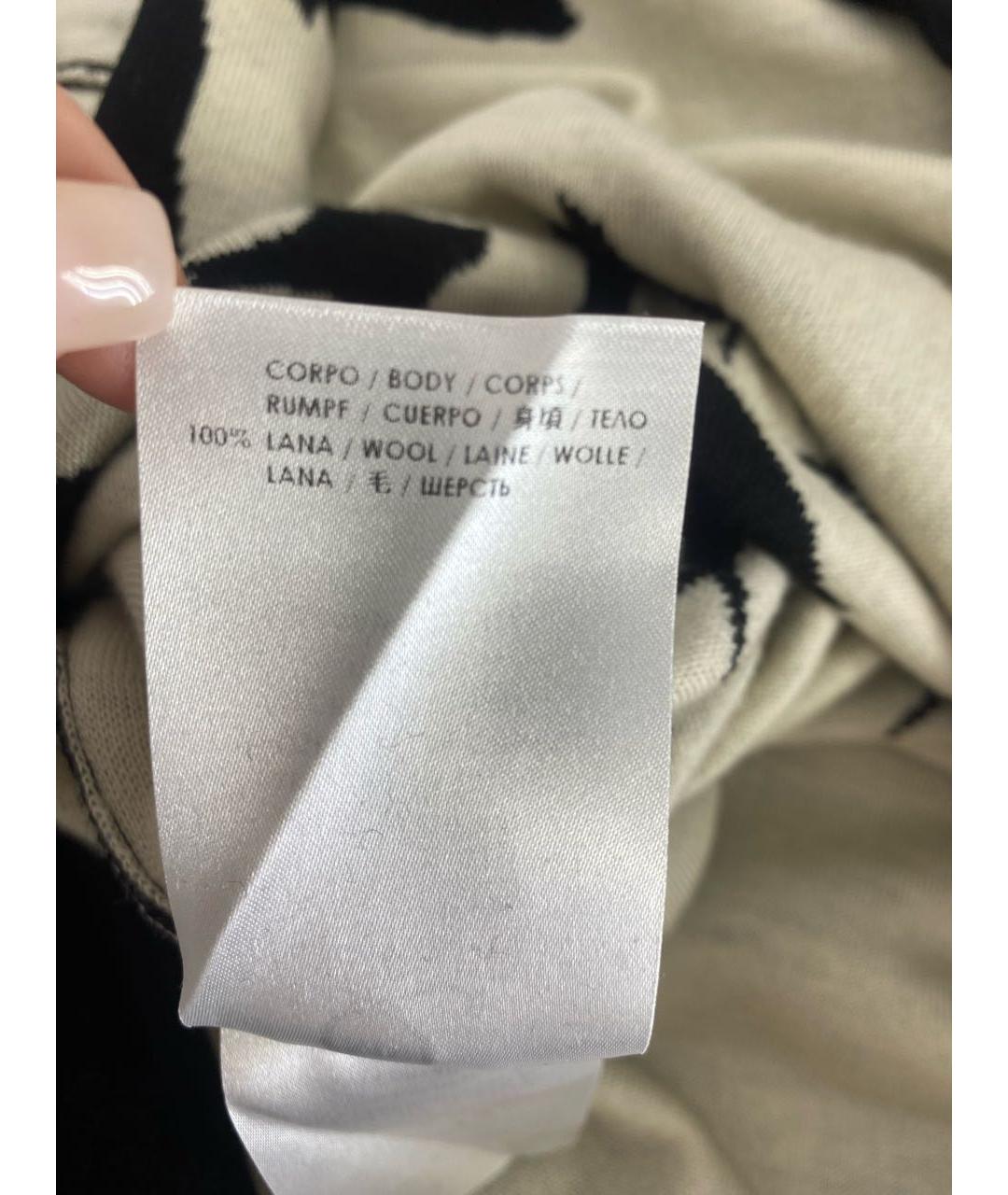 MCQ ALEXANDER MCQUEEN Черное шерстяное повседневное платье, фото 6