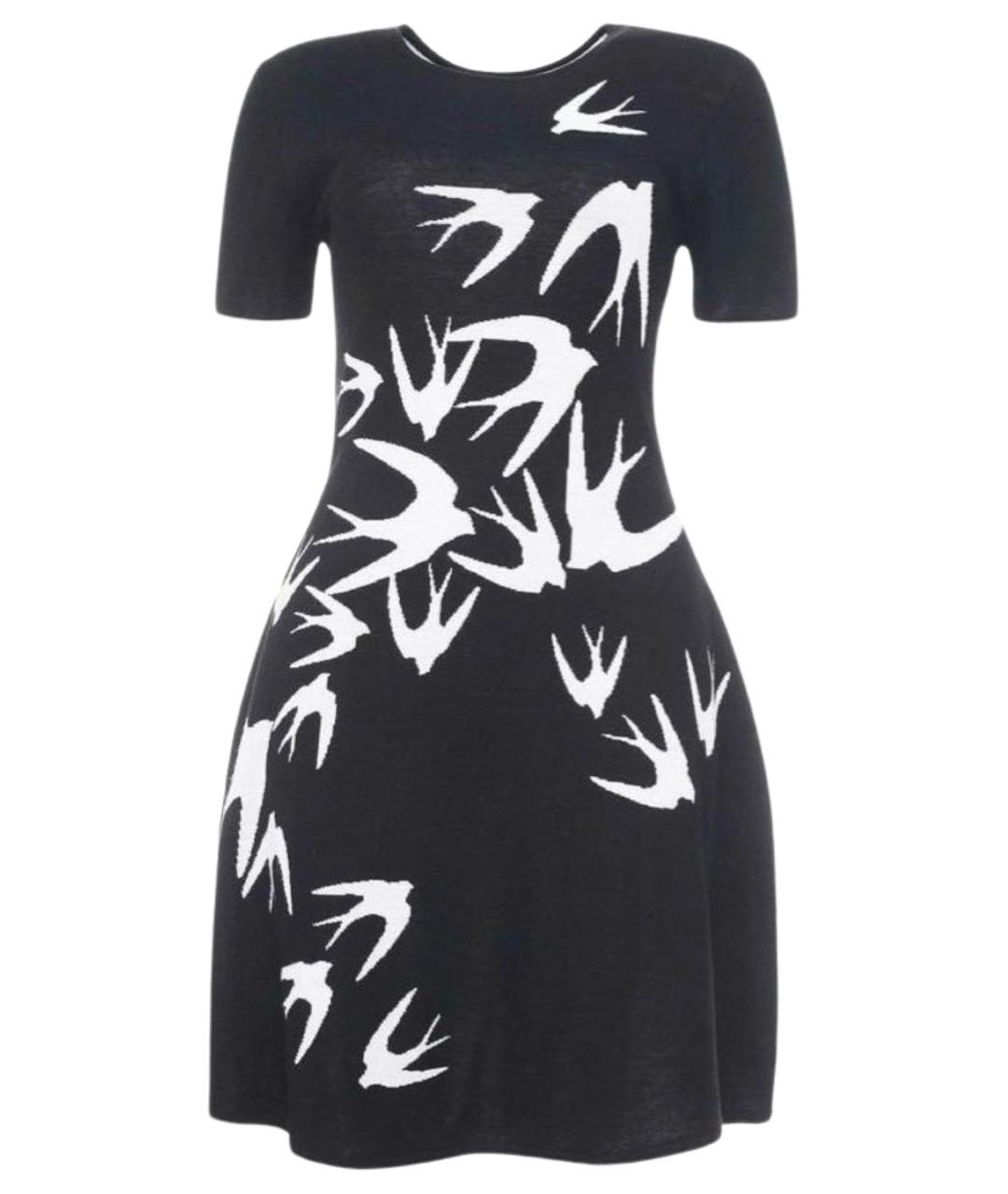 MCQ ALEXANDER MCQUEEN Черное шерстяное повседневное платье, фото 1