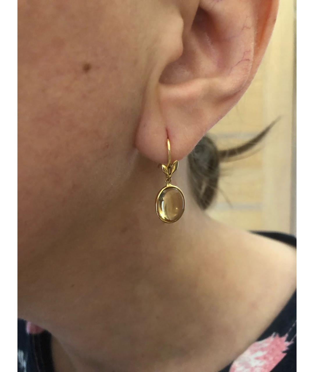 TIFFANY&CO Желтые серьги из желтого золота, фото 4