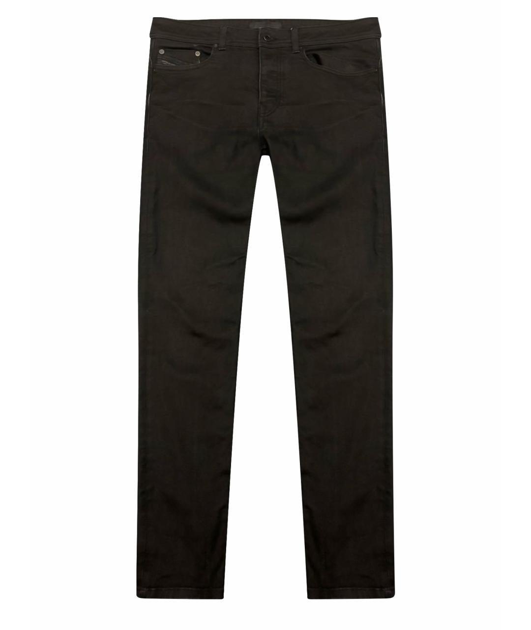 DIESEL BLACK GOLD Черные хлопко-полиэстеровые джинсы скинни, фото 1