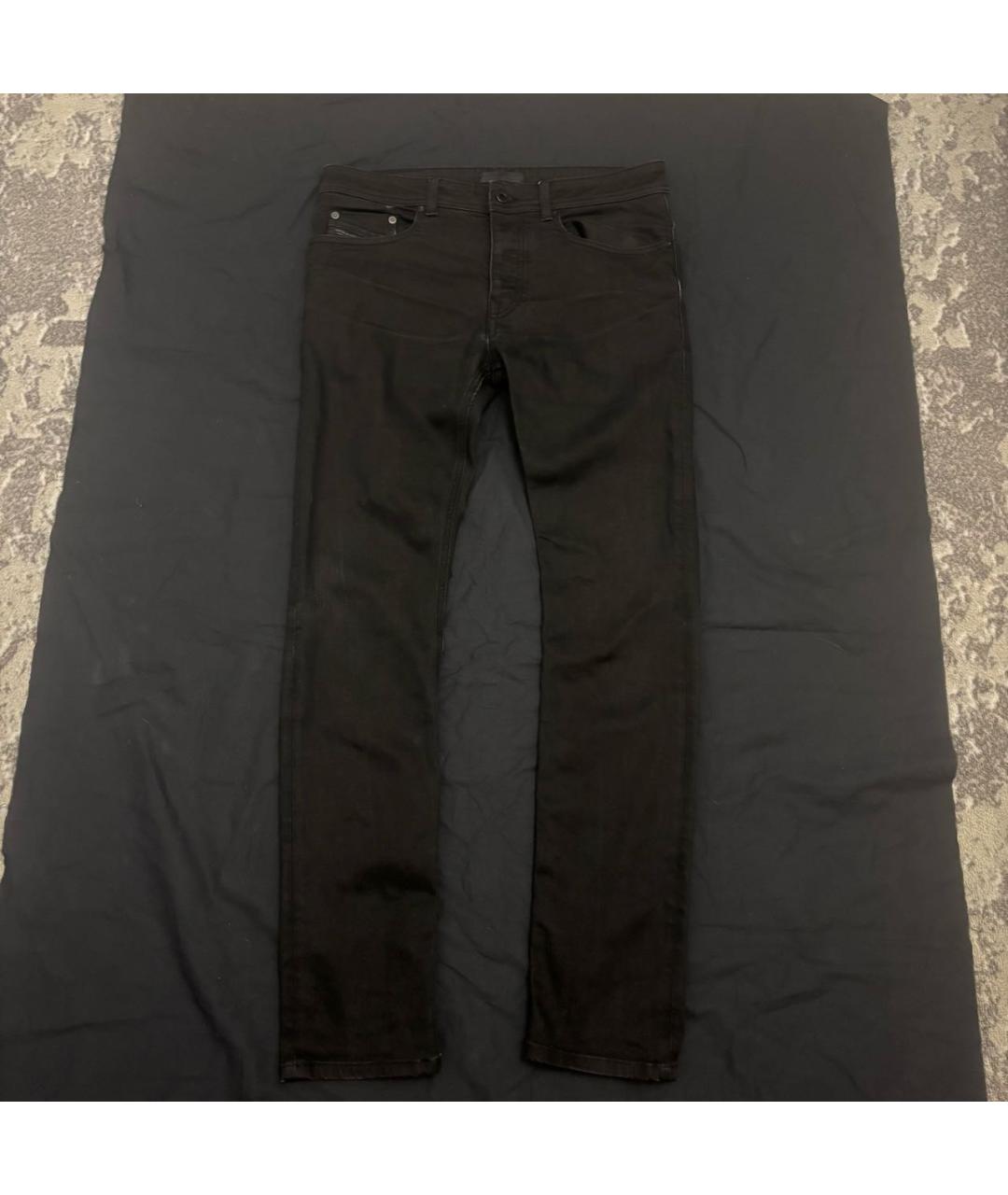 DIESEL BLACK GOLD Черные хлопко-полиэстеровые джинсы скинни, фото 2