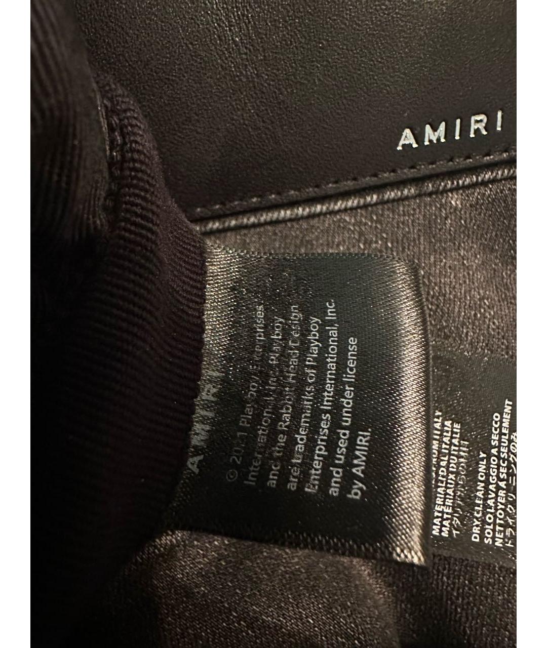 AMIRI Черные хлопко-эластановые джинсы скинни, фото 8