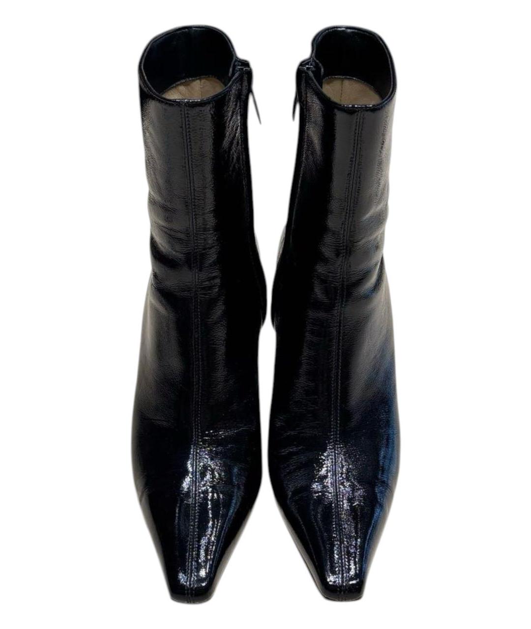 JIMMY CHOO Черные кожаные ботильоны, фото 2