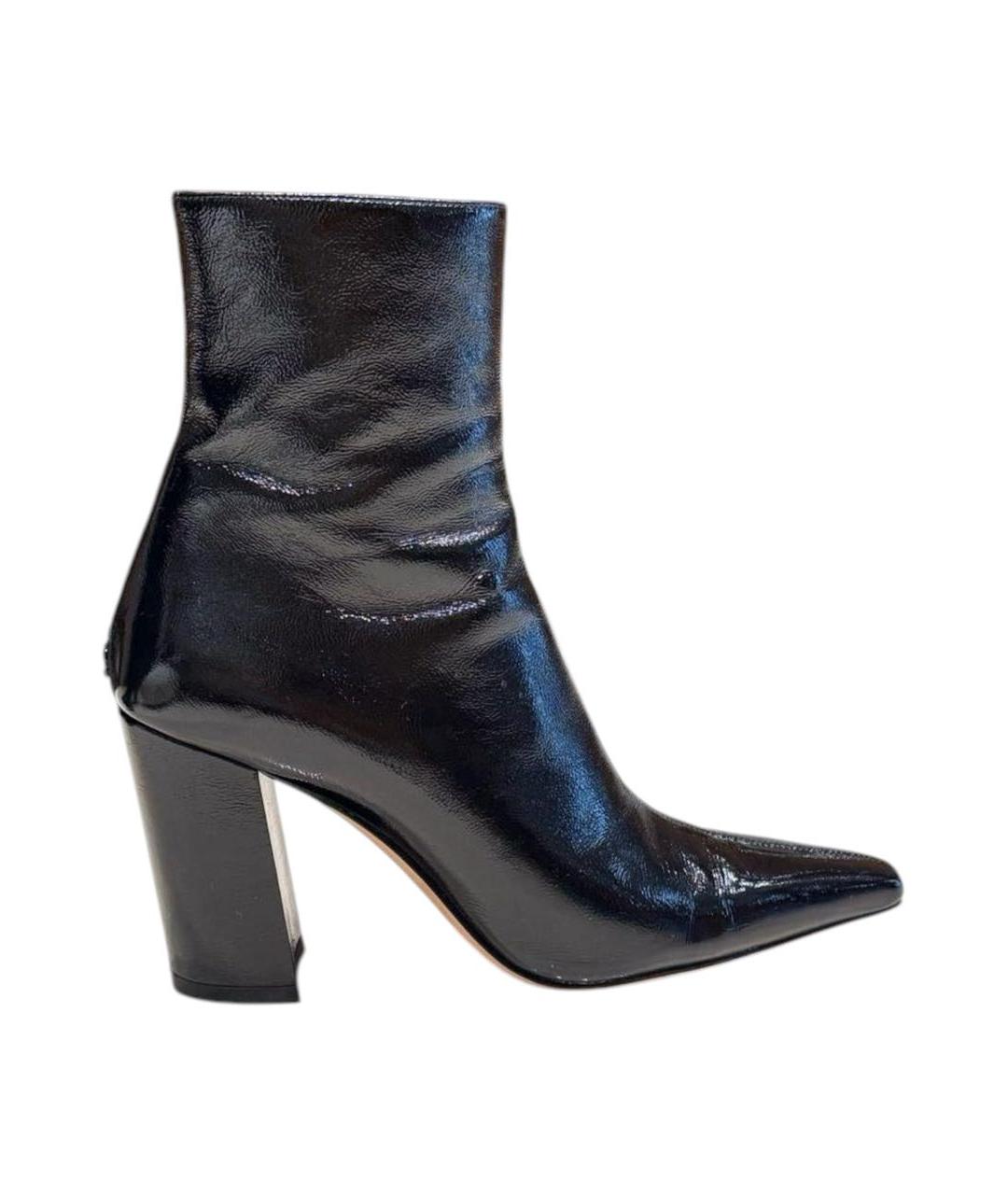 JIMMY CHOO Черные кожаные ботильоны, фото 5