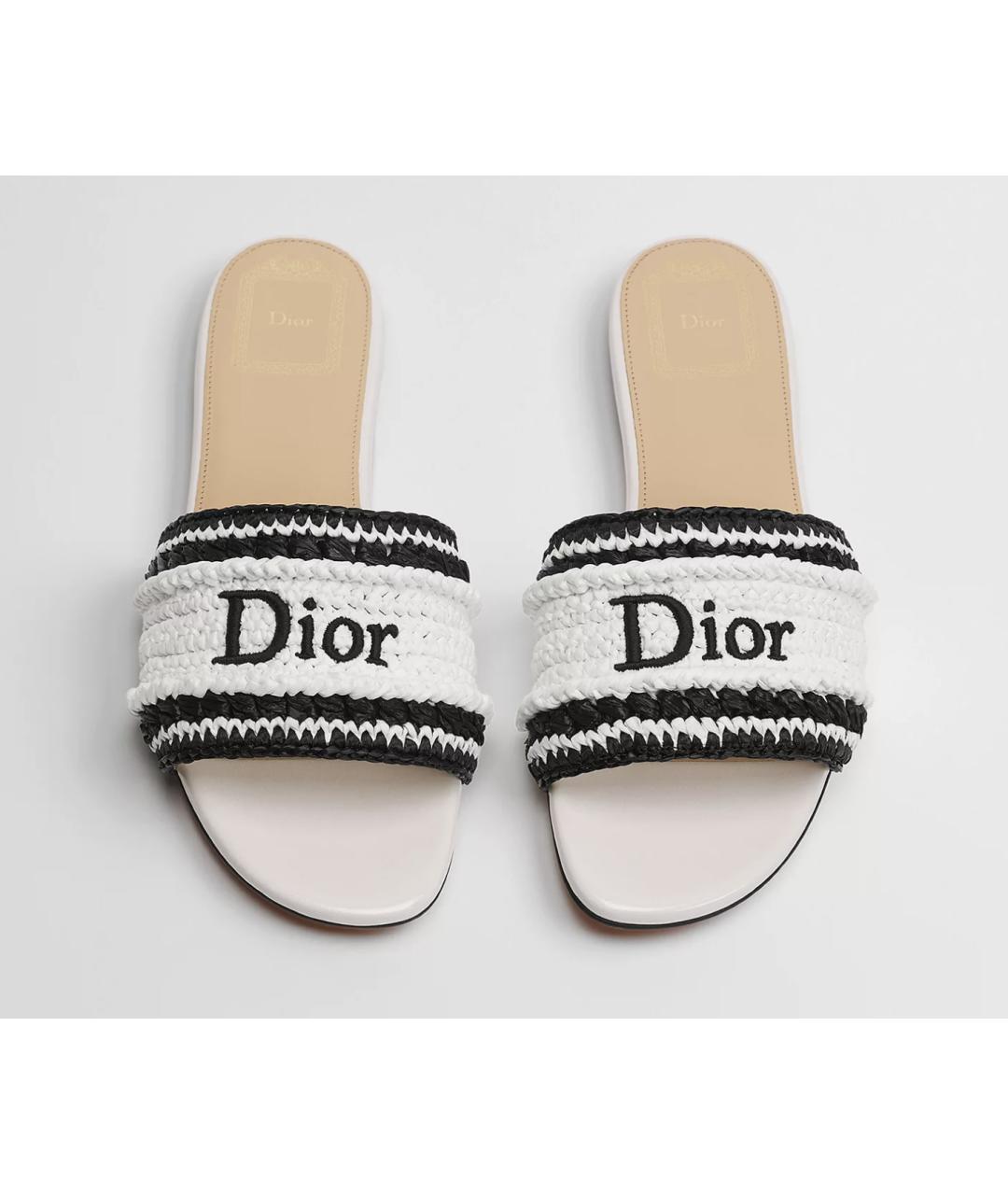 CHRISTIAN DIOR Белые мюли, фото 4