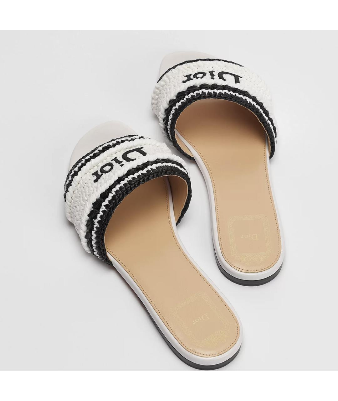 CHRISTIAN DIOR Белые мюли, фото 3