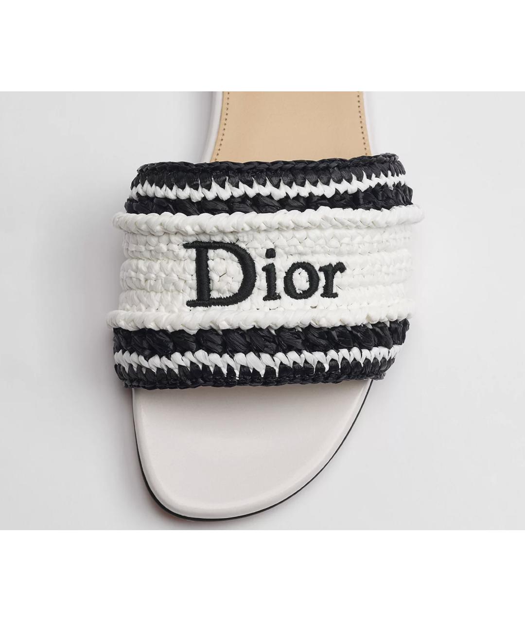 CHRISTIAN DIOR Белые мюли, фото 2
