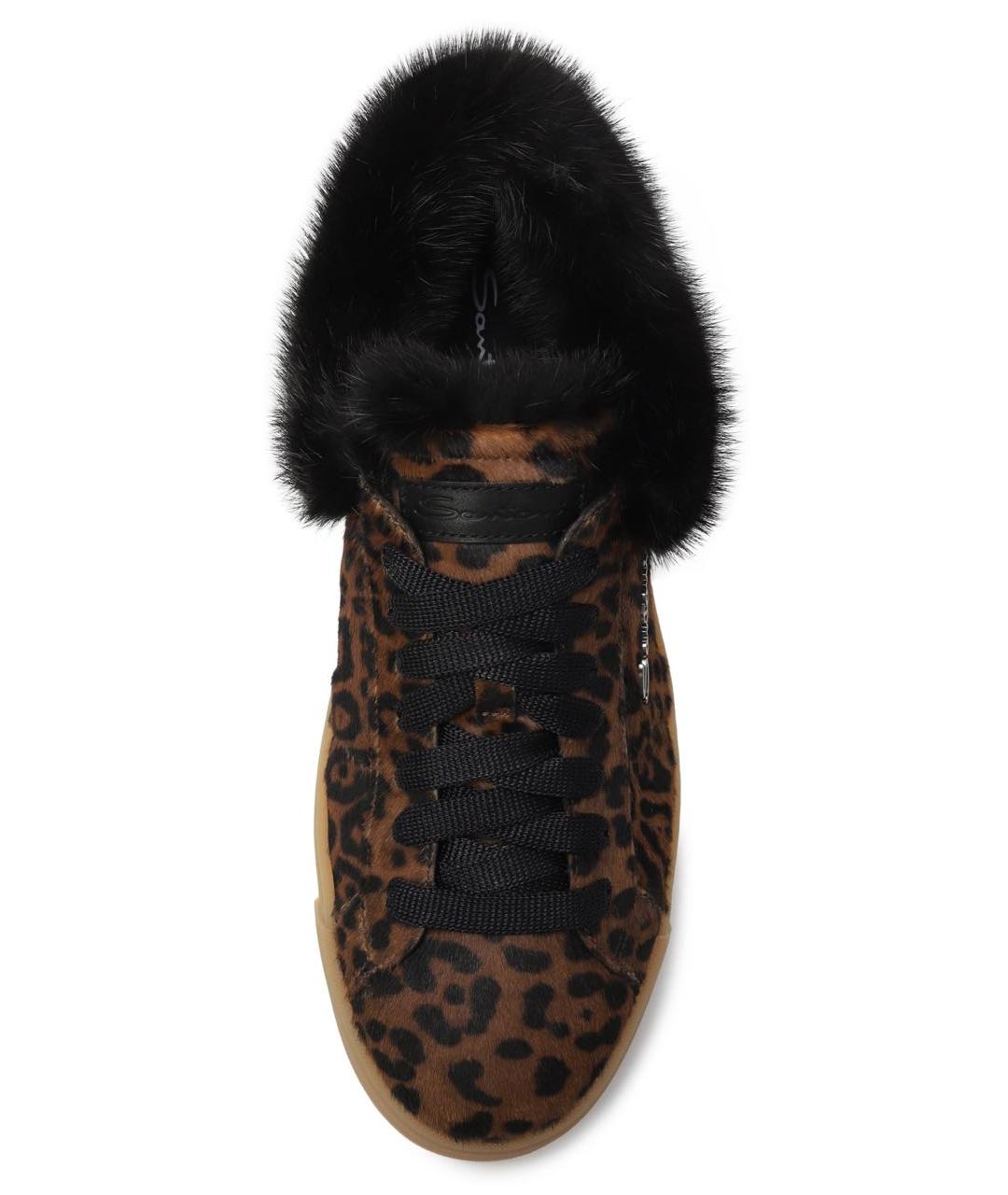 SANTONI Кожаные кеды, фото 4
