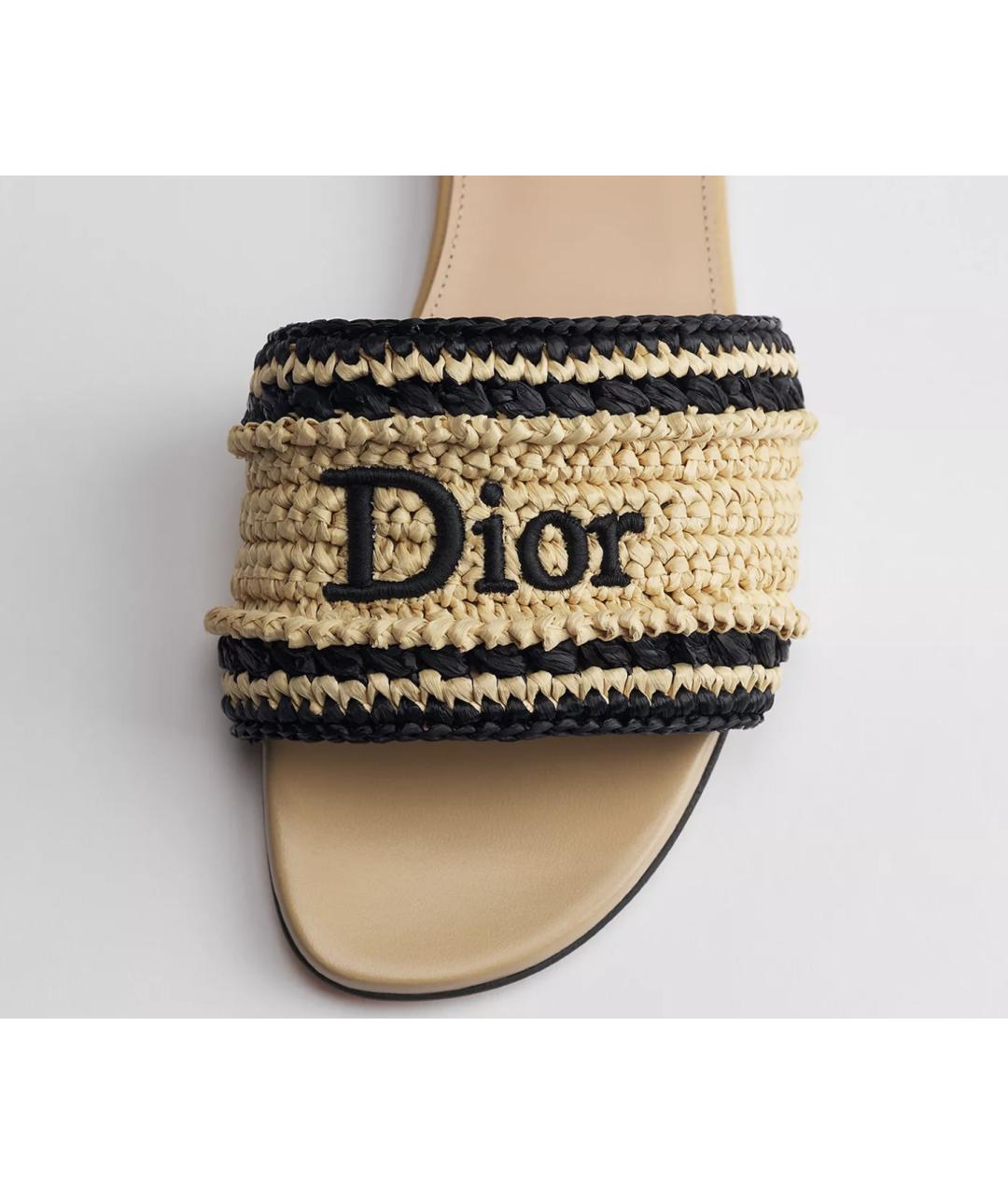 CHRISTIAN DIOR Бежевые мюли, фото 2
