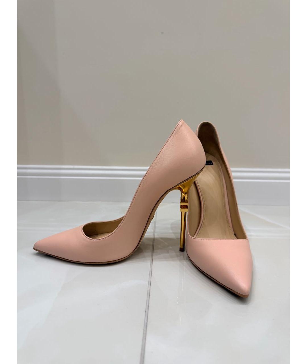 ELISABETTA FRANCHI Розовые кожаные туфли, фото 5