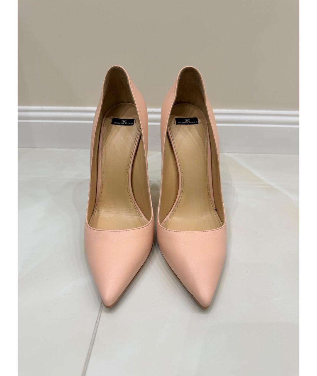 ELISABETTA FRANCHI Розовые кожаные туфли, фото 2