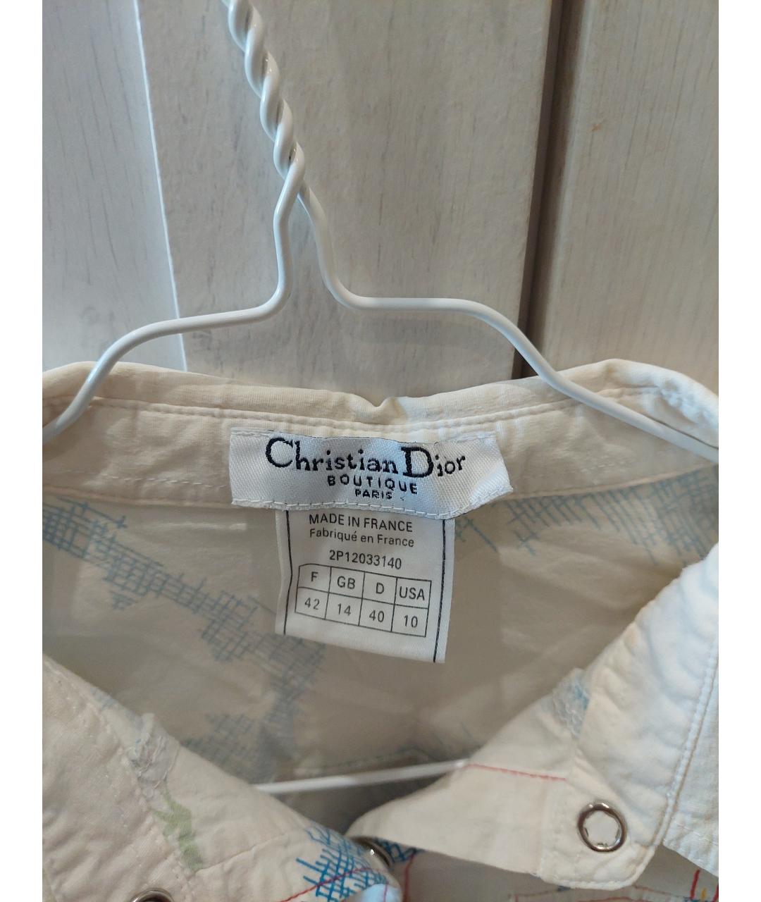 CHRISTIAN DIOR Мульти хлопковая рубашка, фото 3