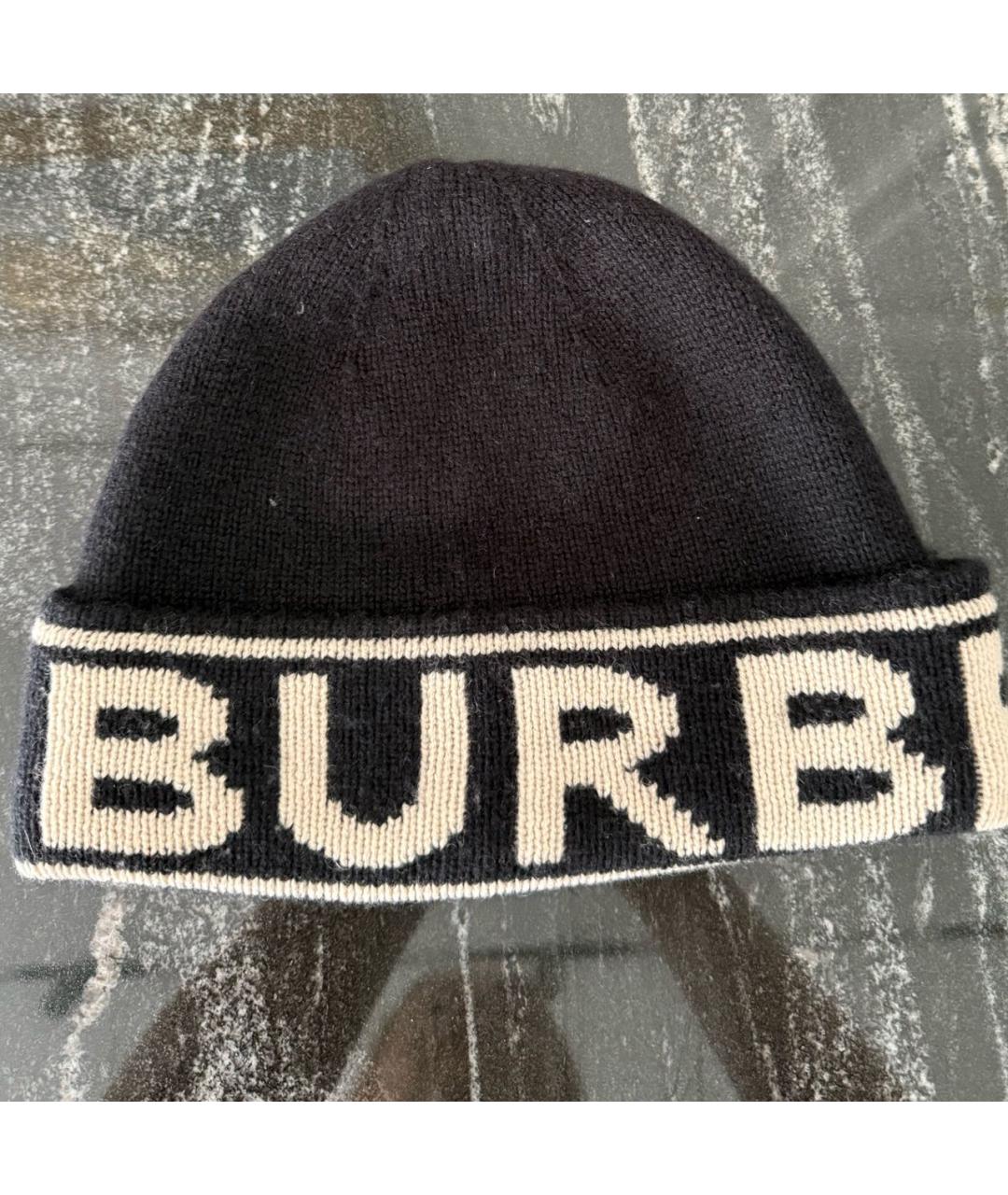 BURBERRY Черная кашемировая шапка, фото 6