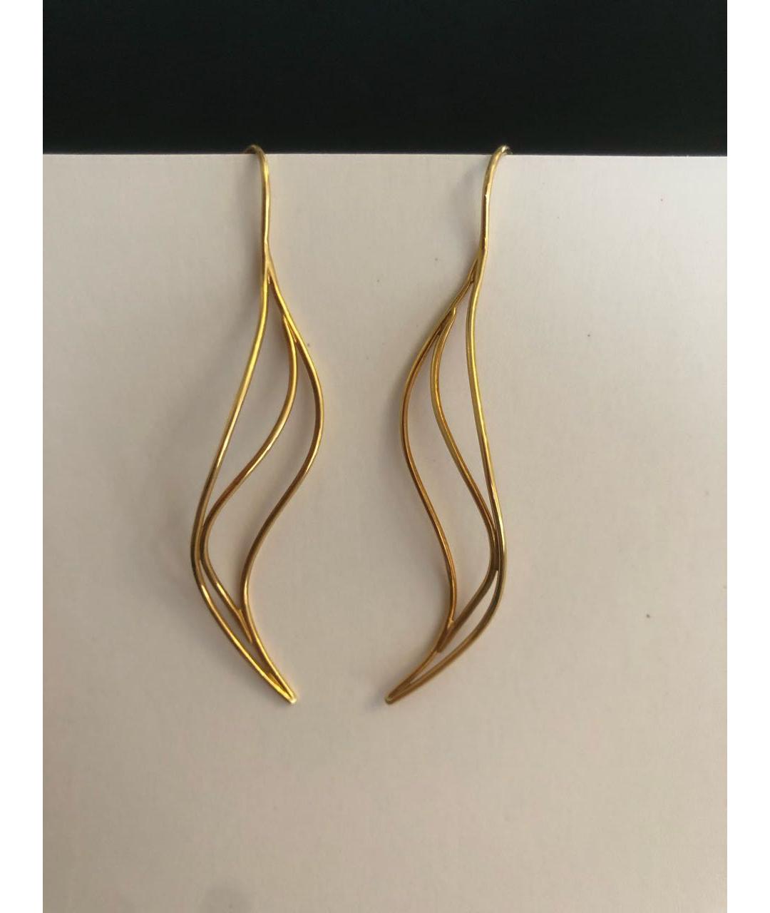 TIFFANY&CO Желтые серьги из желтого золота, фото 5
