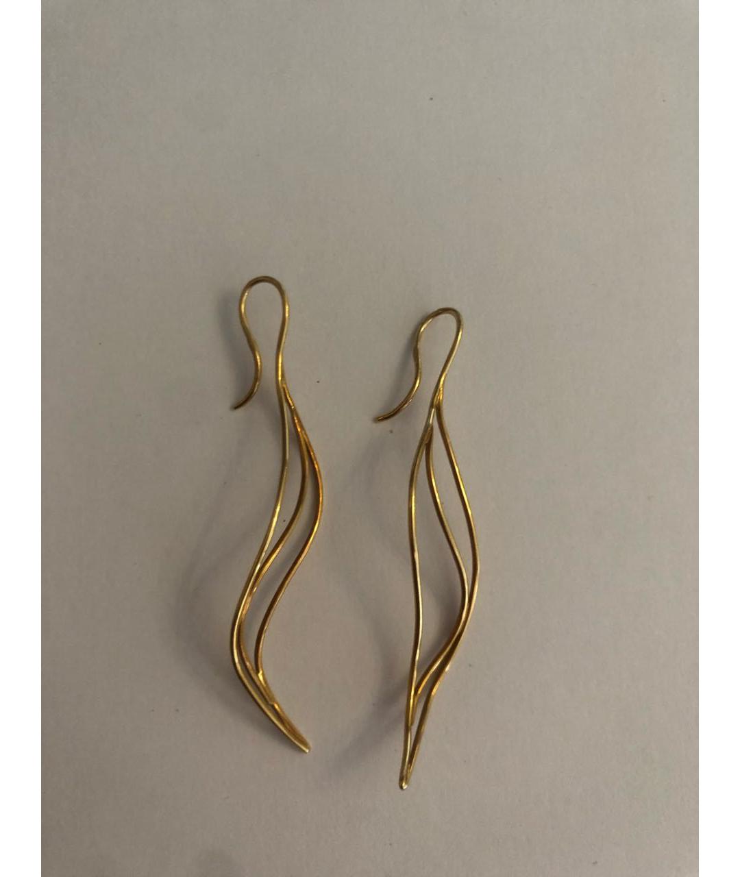TIFFANY&CO Желтые серьги из желтого золота, фото 3