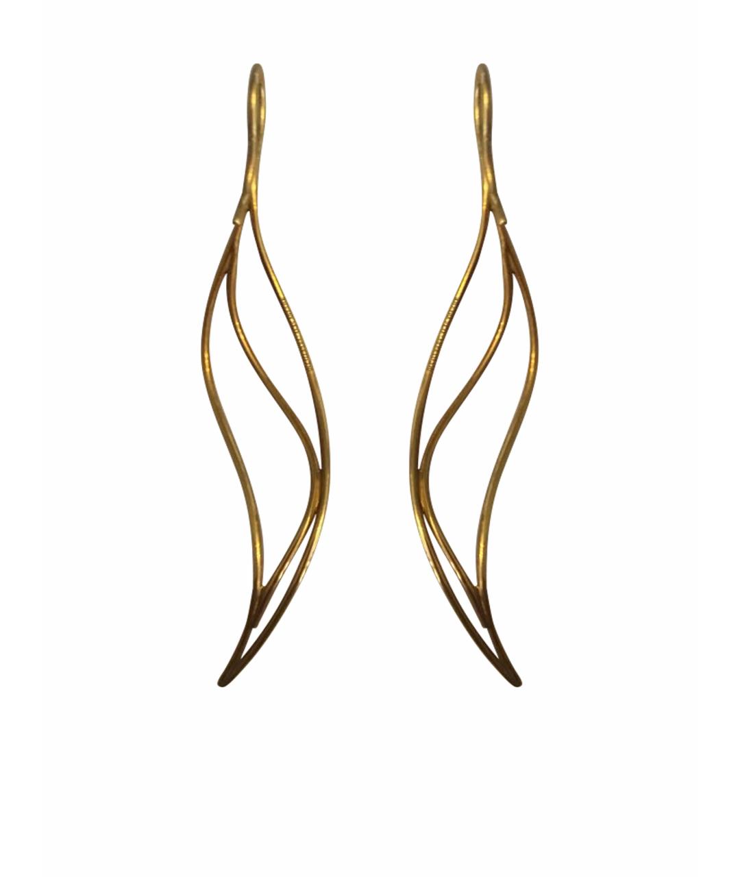 TIFFANY&CO Желтые серьги из желтого золота, фото 1