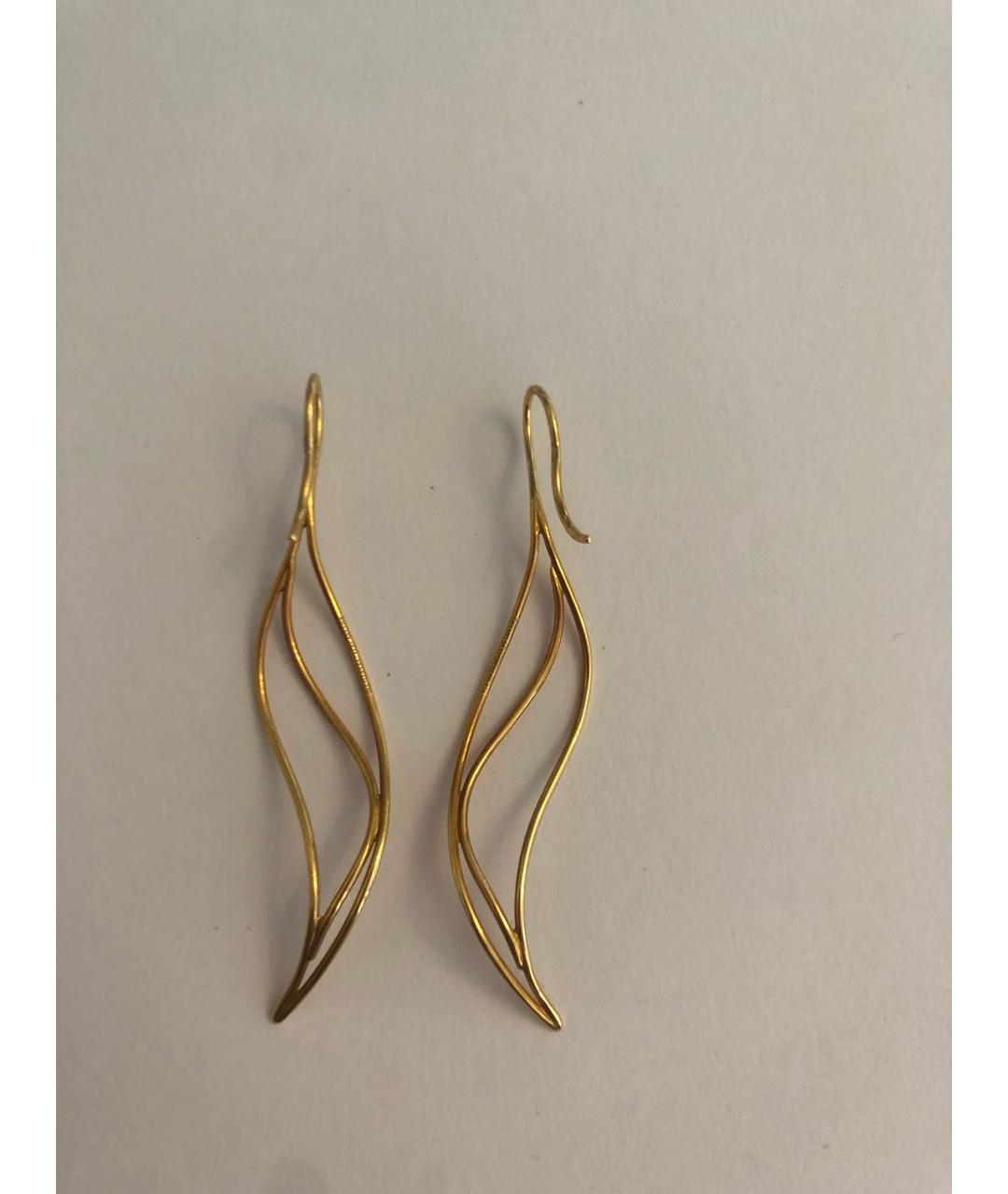 TIFFANY&CO Желтые серьги из желтого золота, фото 2