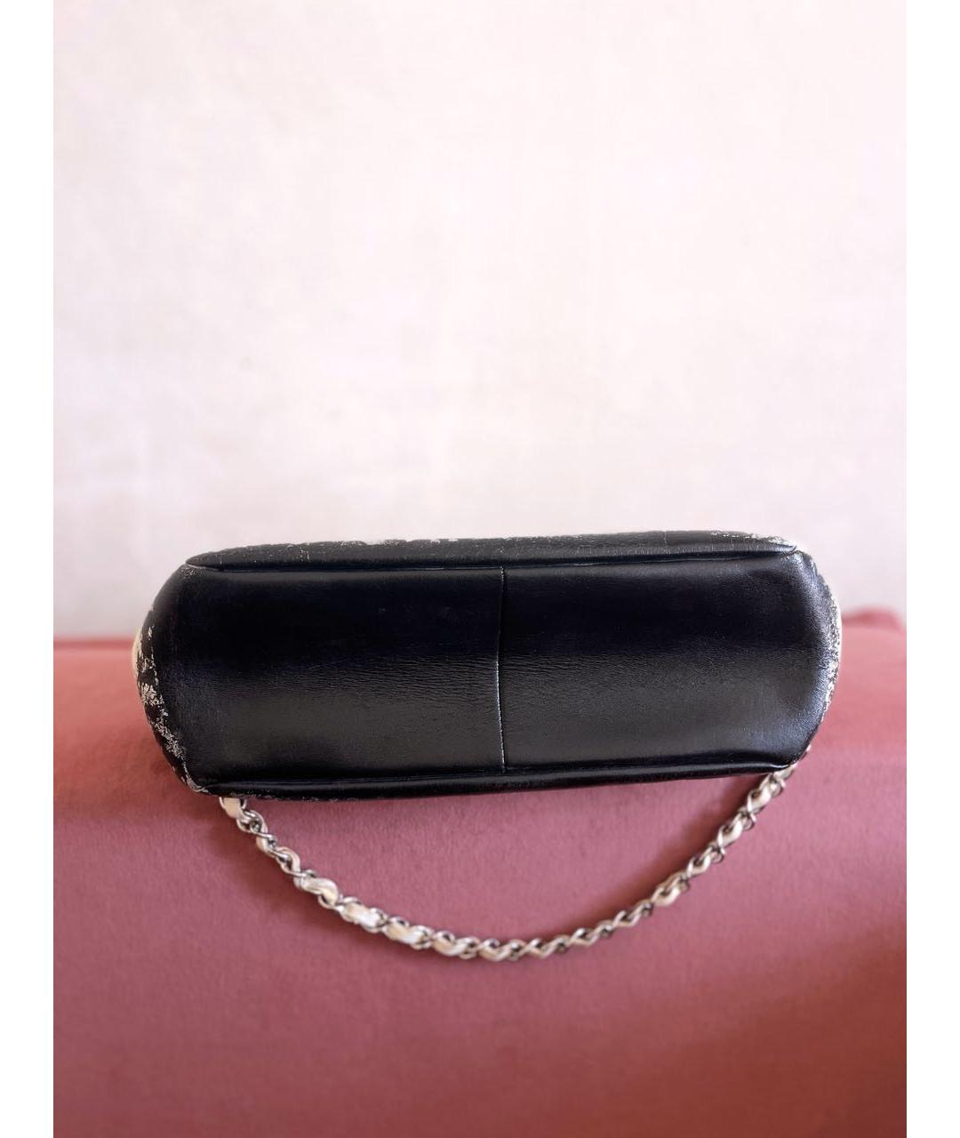 CHANEL Бежевая кожаная сумка через плечо, фото 5