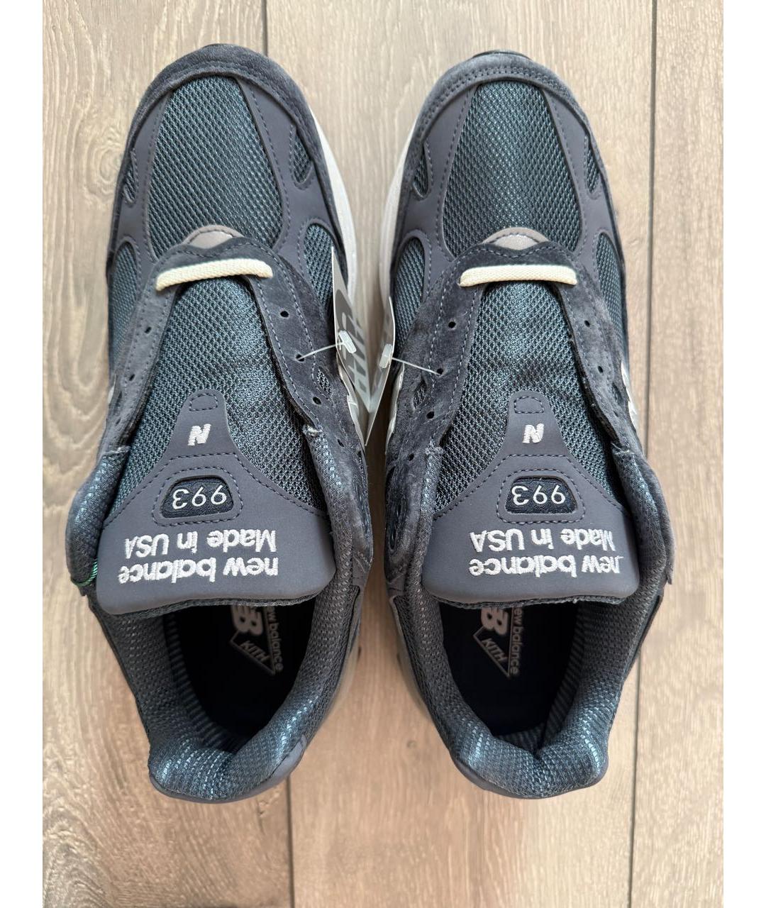 NEW BALANCE Темно-синие замшевые низкие кроссовки / кеды, фото 3