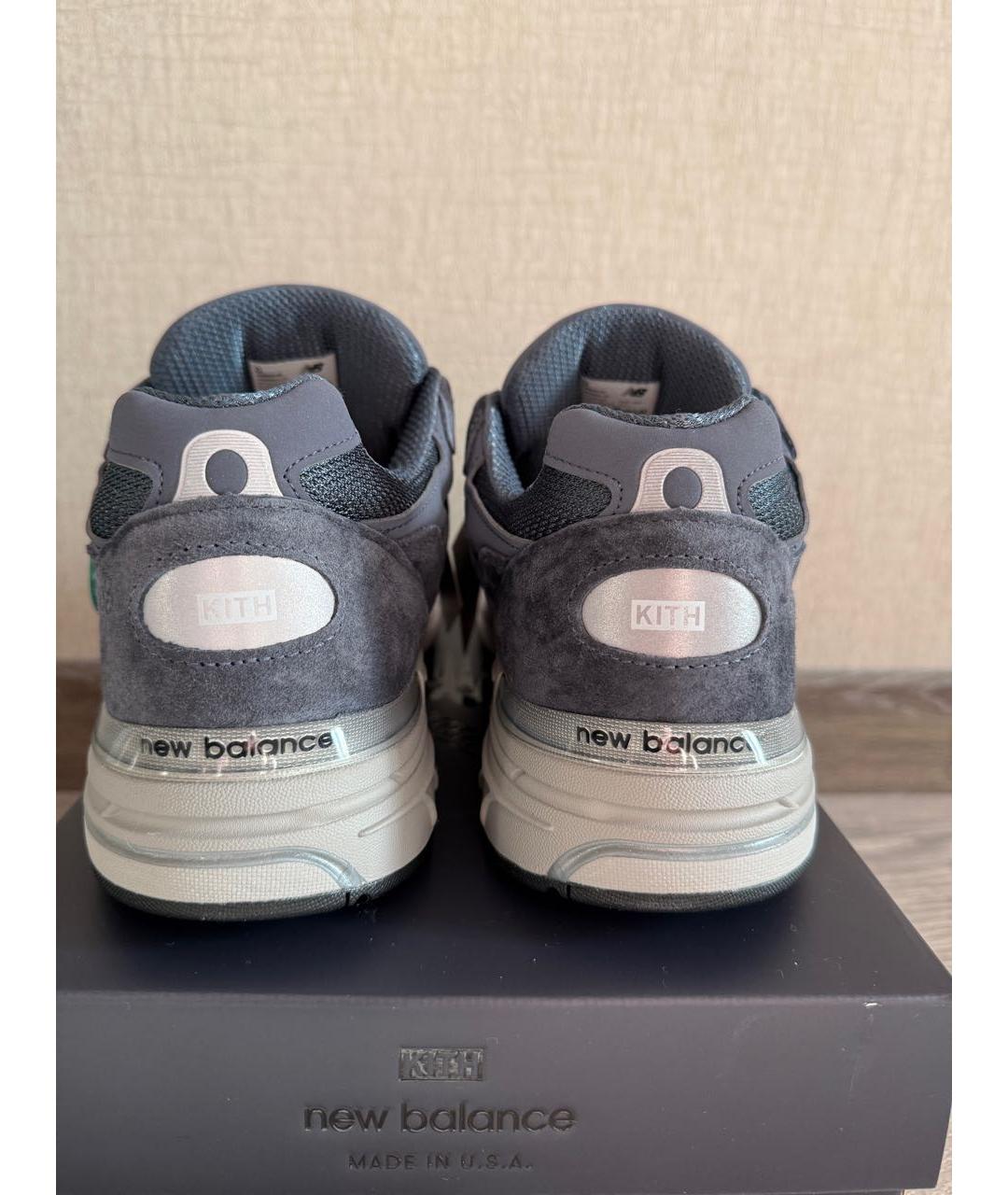 NEW BALANCE Темно-синие замшевые низкие кроссовки / кеды, фото 4