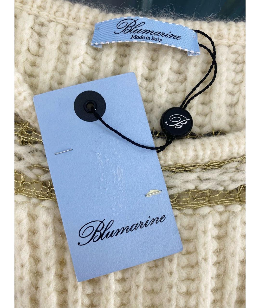 BLUMARINE Бежевый шерстяной джемпер / свитер, фото 4