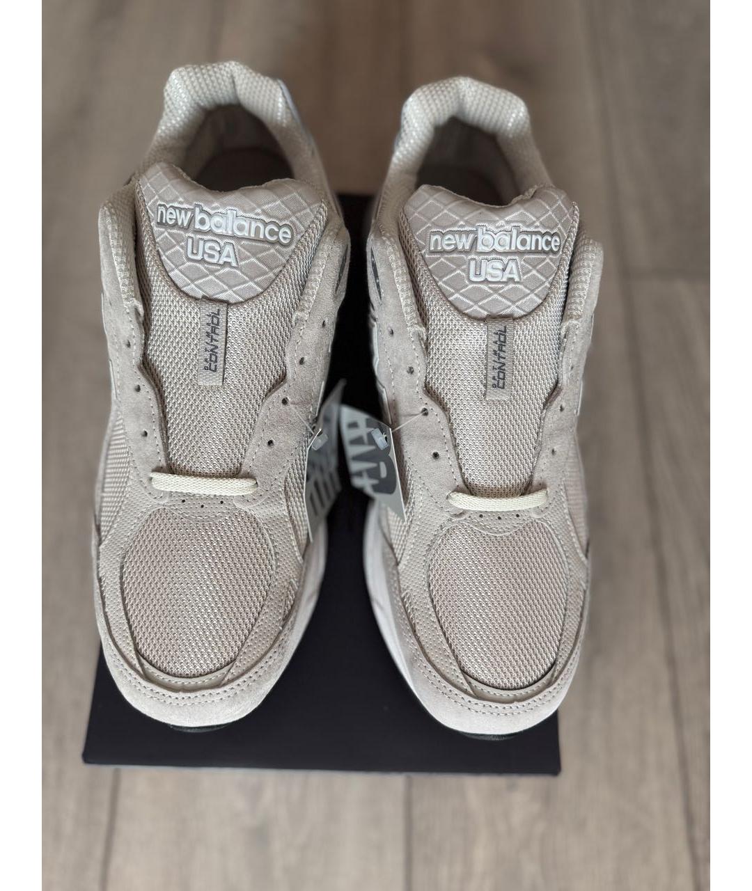 NEW BALANCE Бежевые замшевые низкие кроссовки / кеды, фото 3
