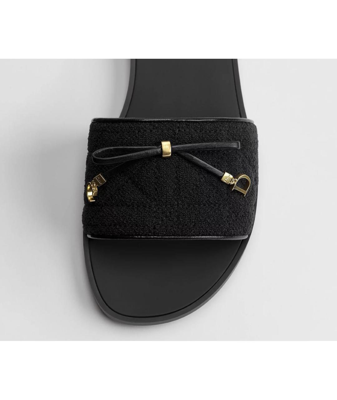 CHRISTIAN DIOR Черные шлепанцы, фото 4