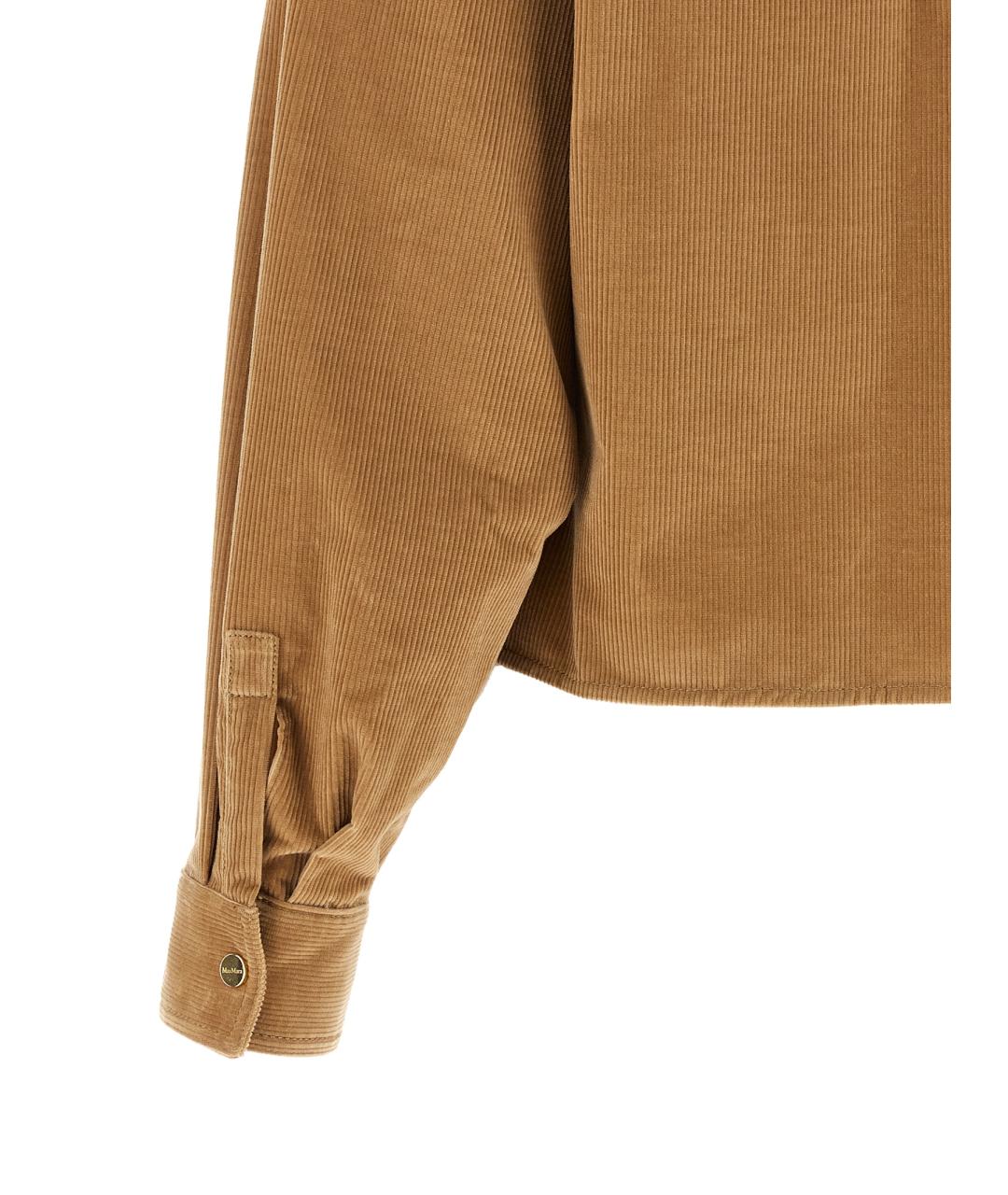 MAX MARA STUDIO Бежевая хлопковая куртка, фото 4