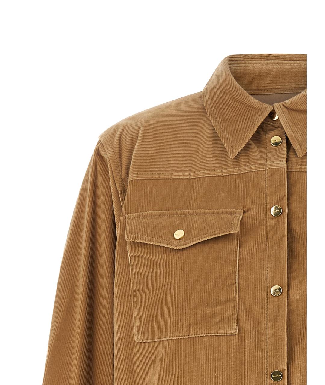 MAX MARA STUDIO Бежевая хлопковая куртка, фото 3