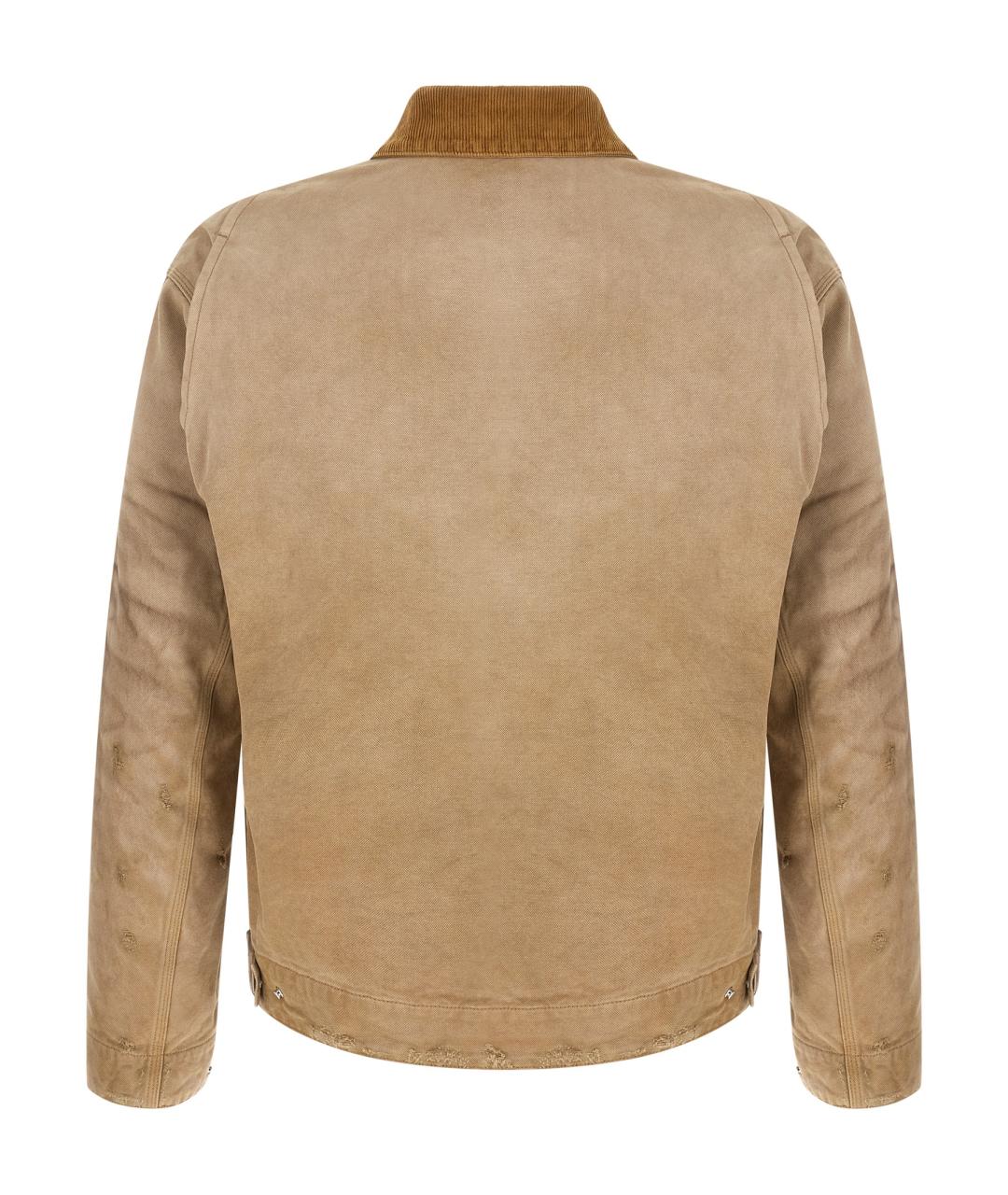 GOLDEN GOOSE Бежевая хлопковая куртка, фото 3
