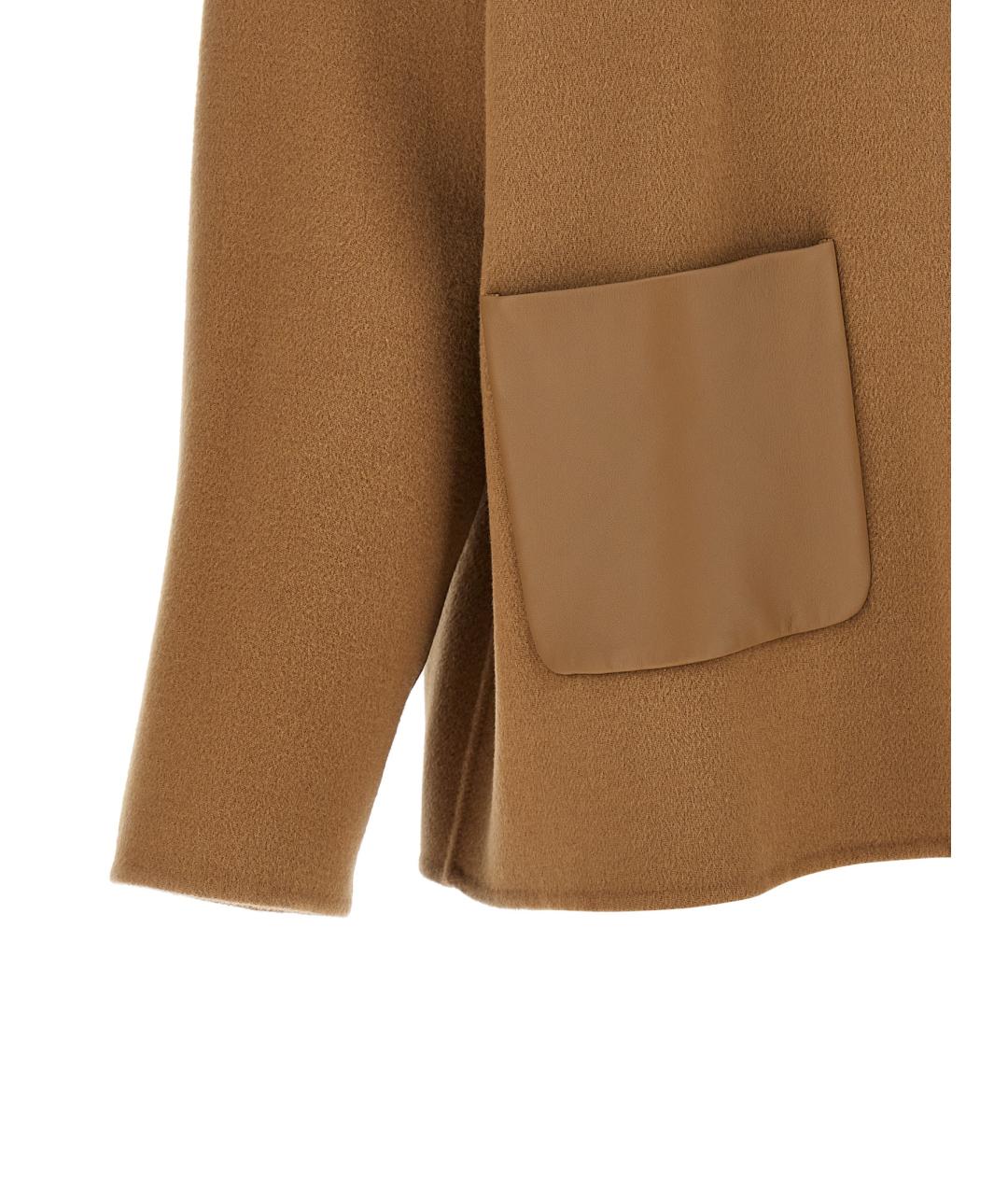 MAX MARA STUDIO Бежевая шерстяная куртка, фото 4