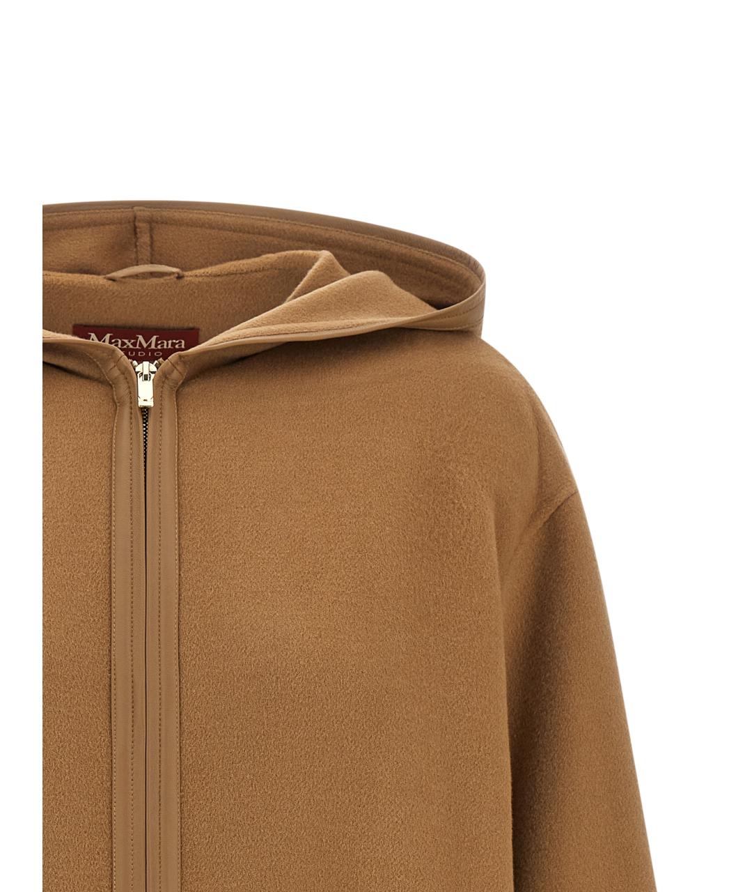 MAX MARA STUDIO Бежевая шерстяная куртка, фото 3