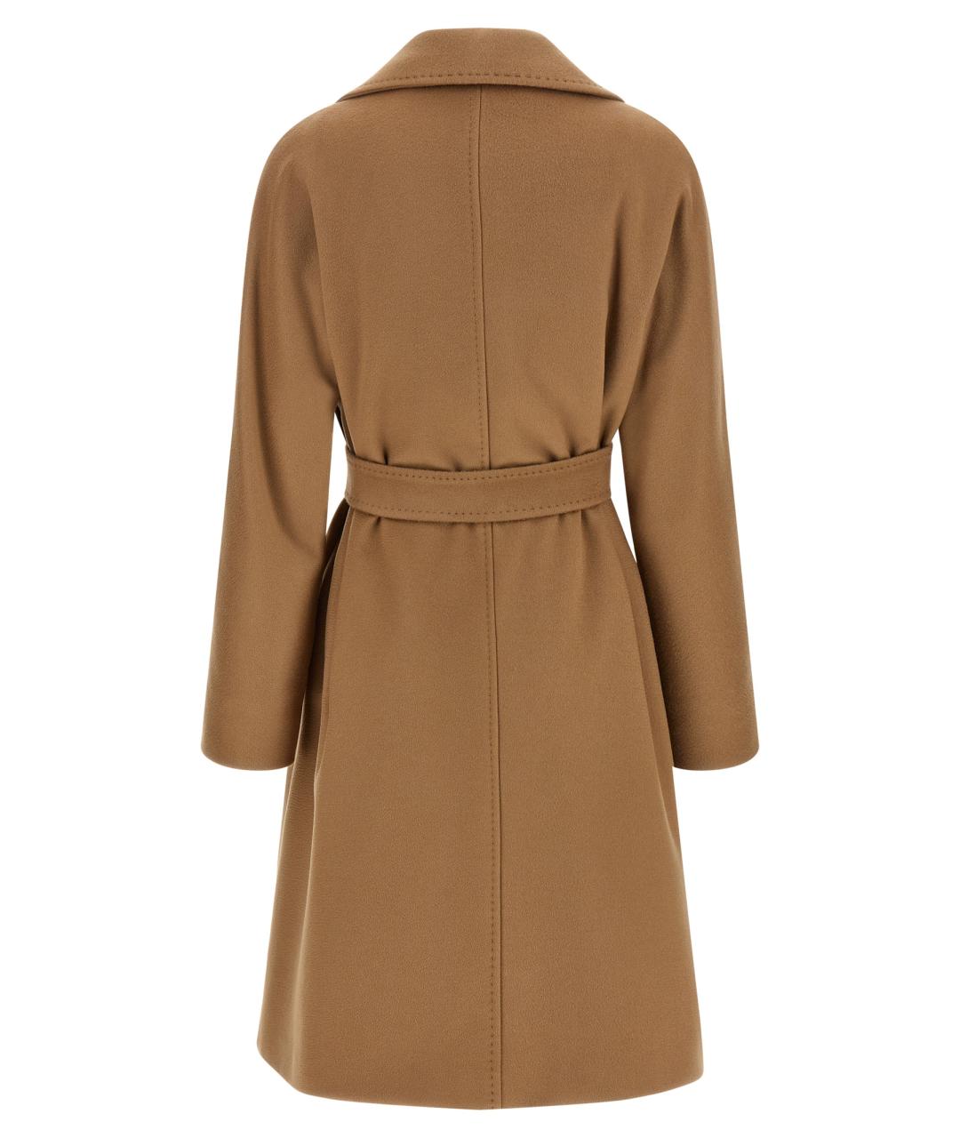 MAX MARA STUDIO Бежевое шерстяное пальто, фото 2