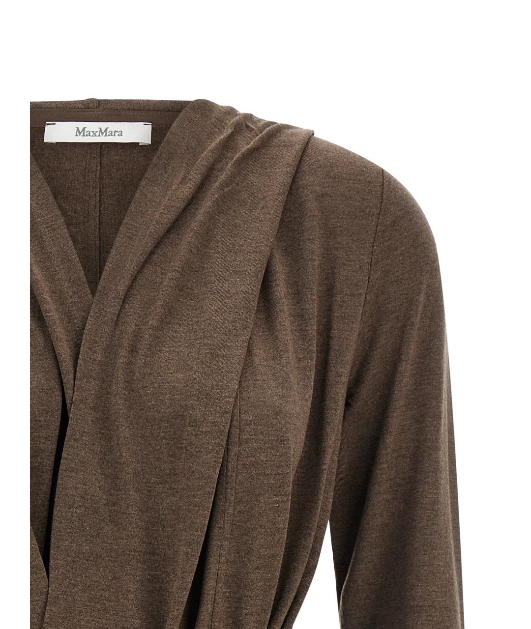 MAX MARA Коричневый кардиган, фото 3