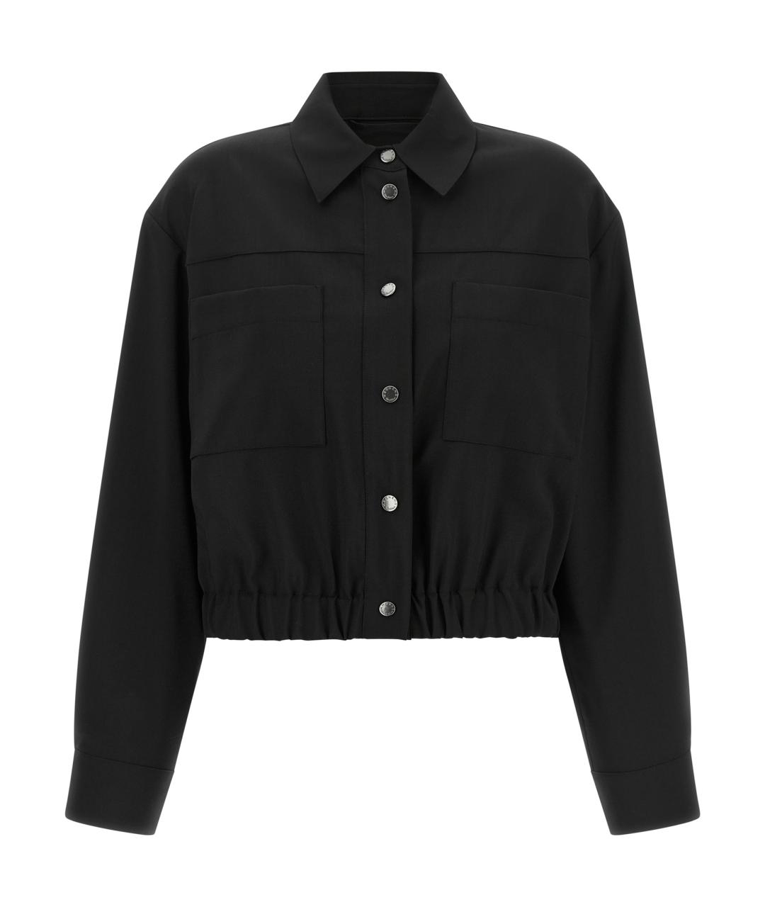 WEEKEND MAX MARA Черная шерстяная куртка, фото 1